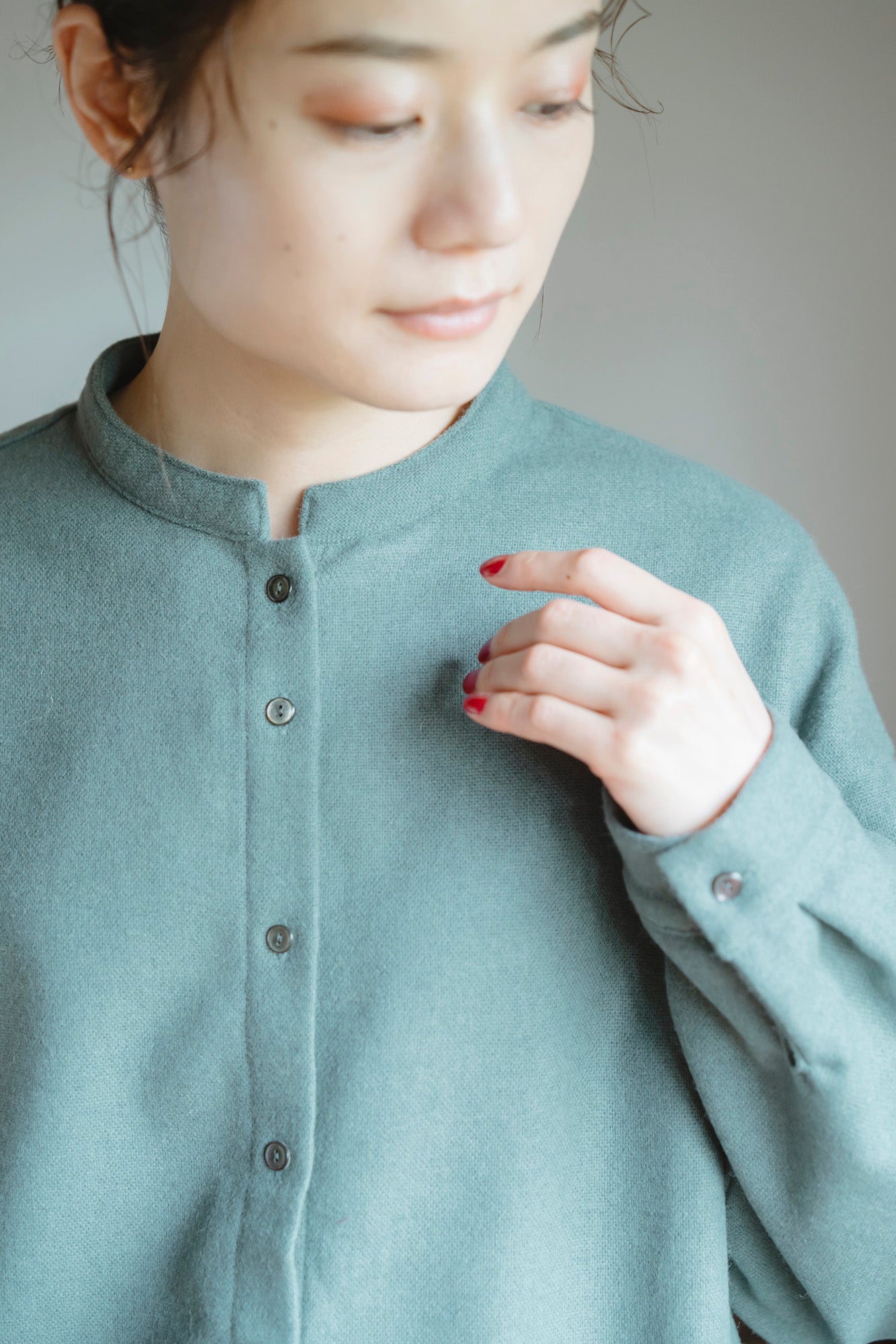 YARRA CORDUR×OXFORDシャツ（WEB限定カラー：ブラウン）YR-1553-265