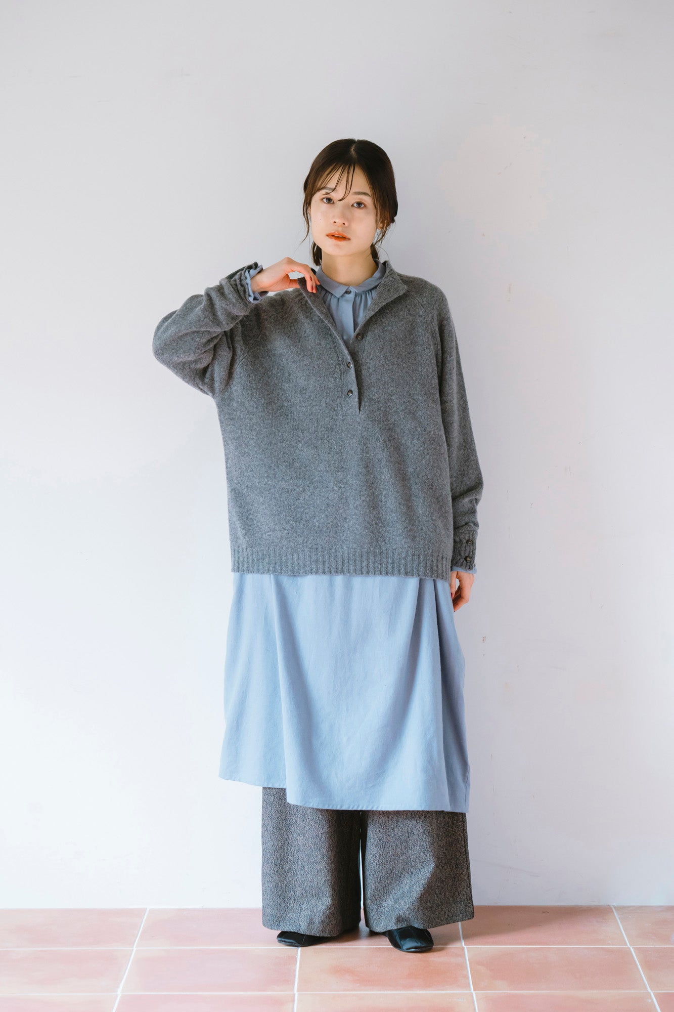 YARRA　三つ杢ツイルストレートパンツ　YR-1555-252