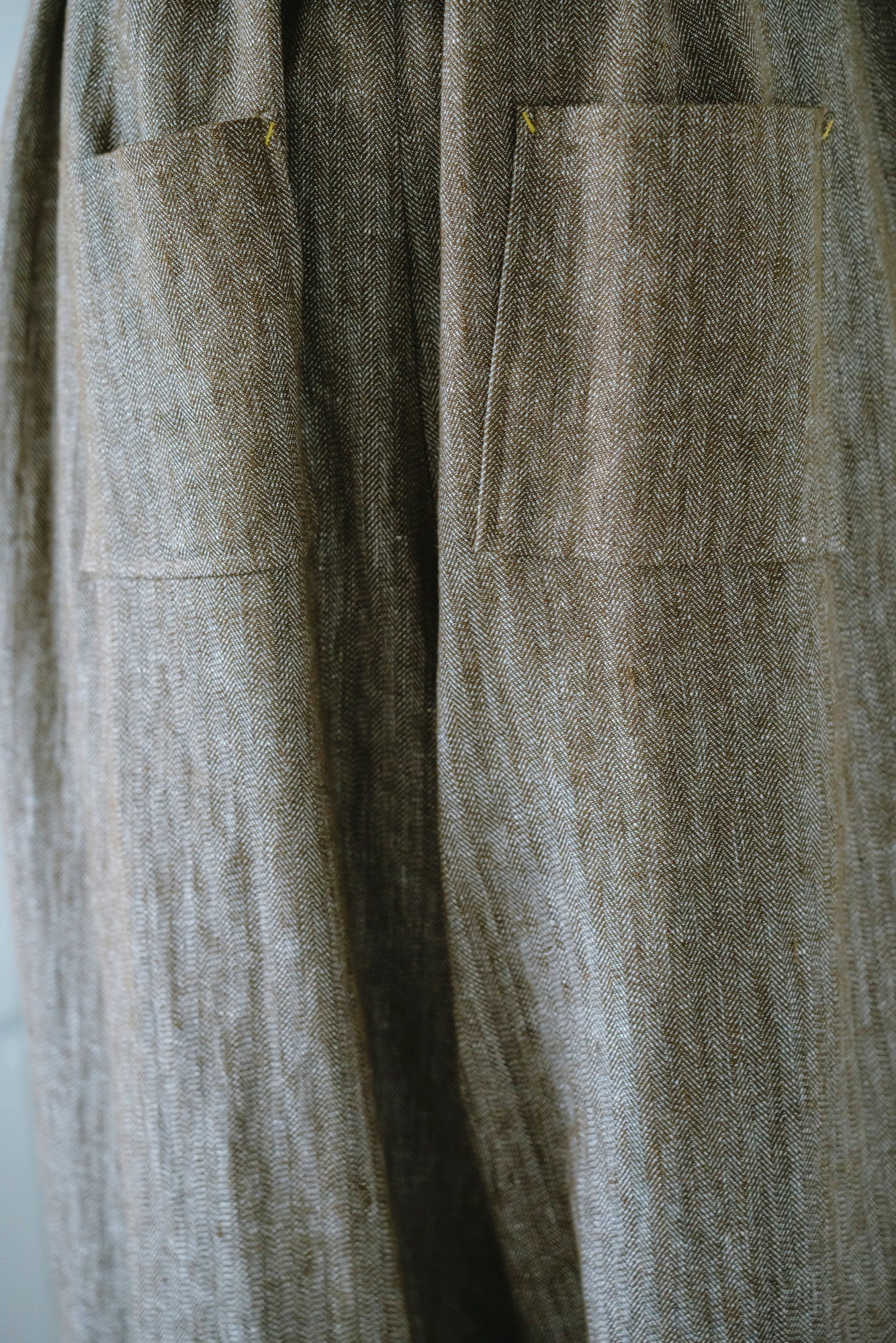 YARRA　綿麻デザインタックパンツ　YR-1555-266