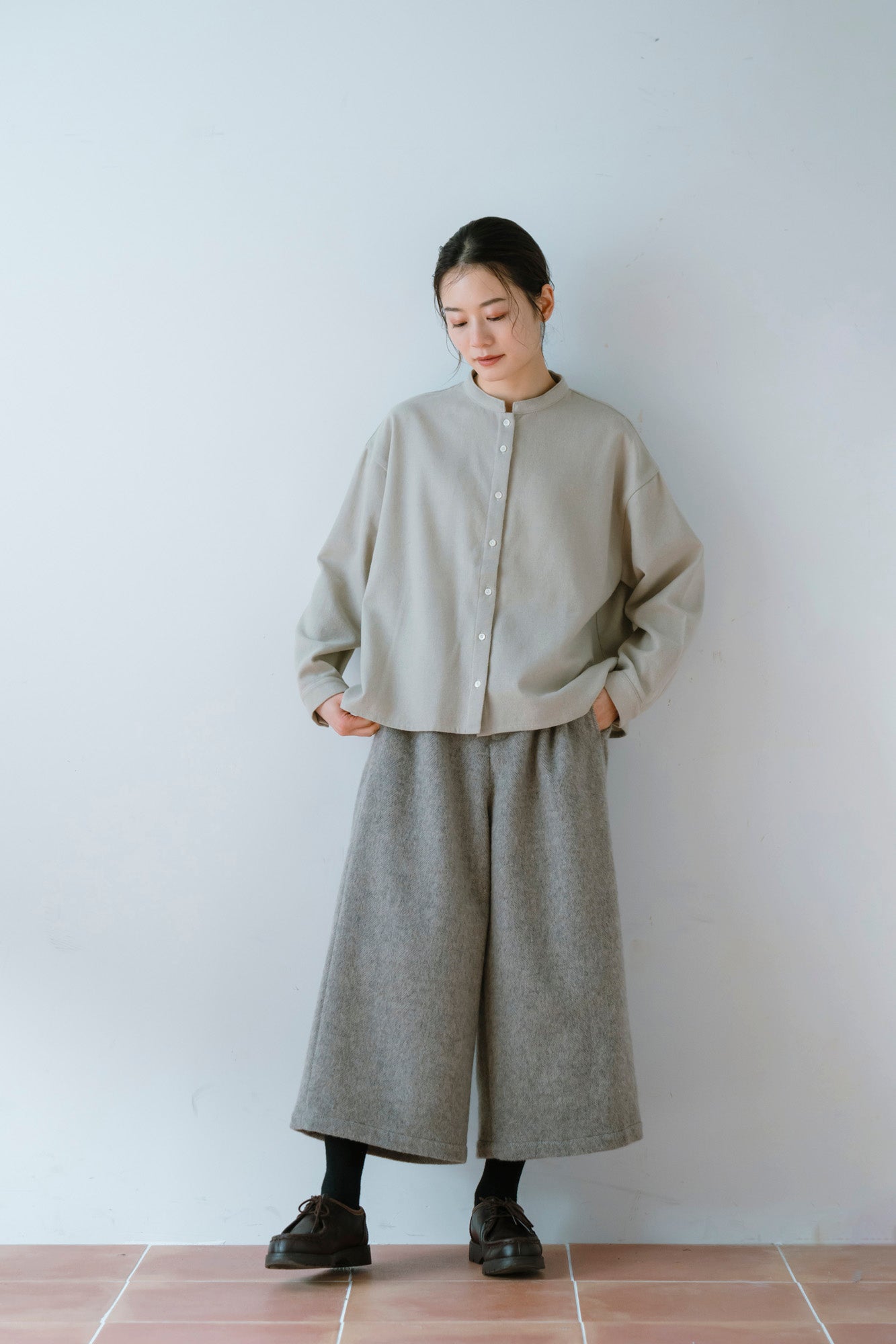 YARRA　CORDUR×OXFORDシャツ　YR-1553-265