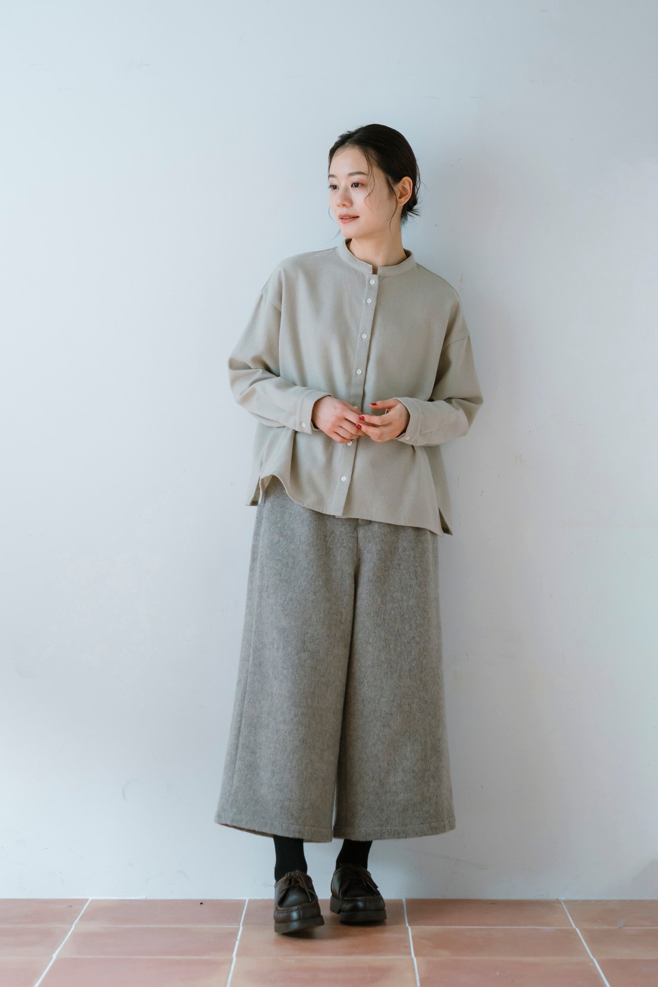 YARRA　CORDUR×OXFORDシャツ　YR-1553-265