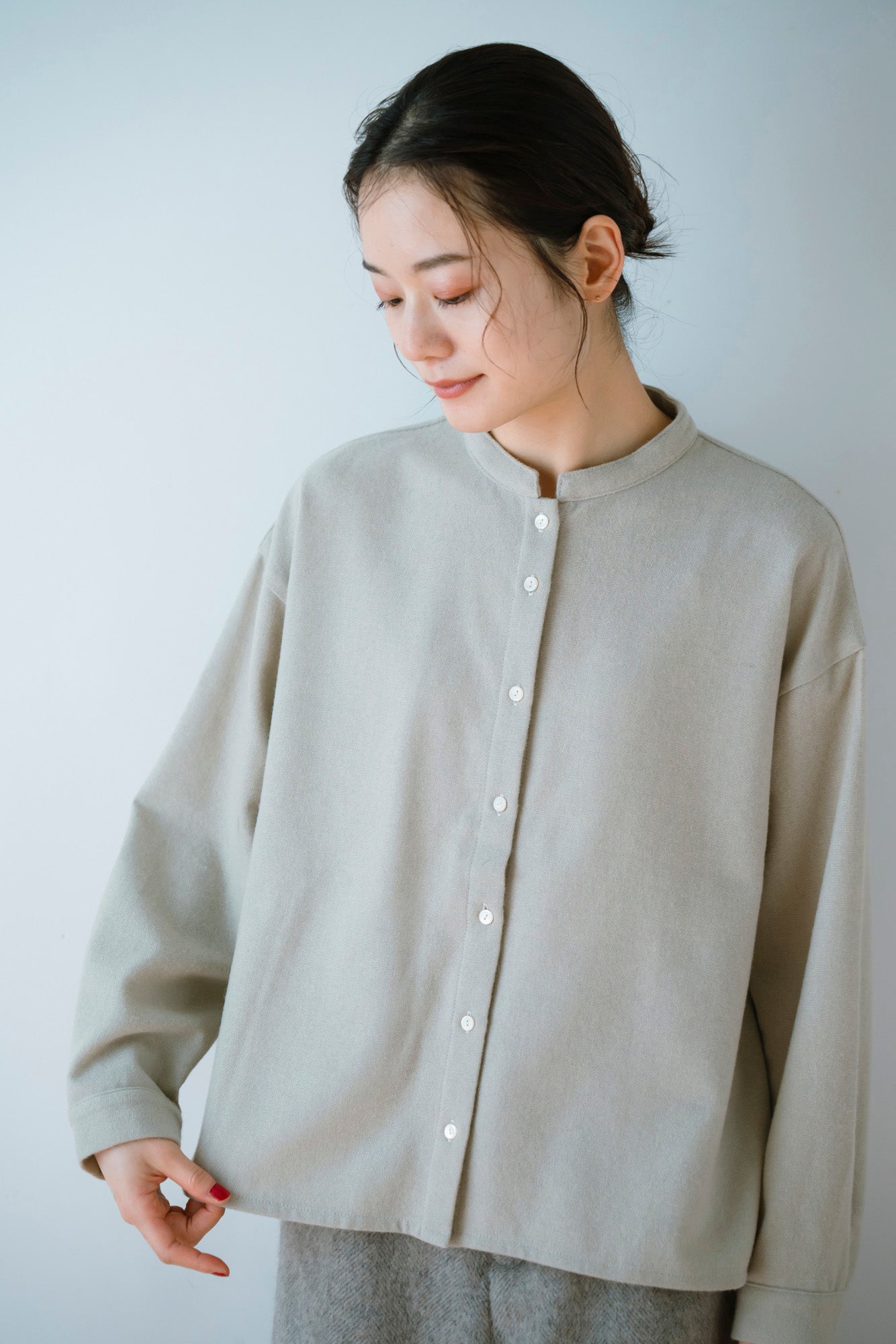 YARRA CORDUR×OXFORDシャツ（WEB限定カラー：ブラウン）YR-1553-265