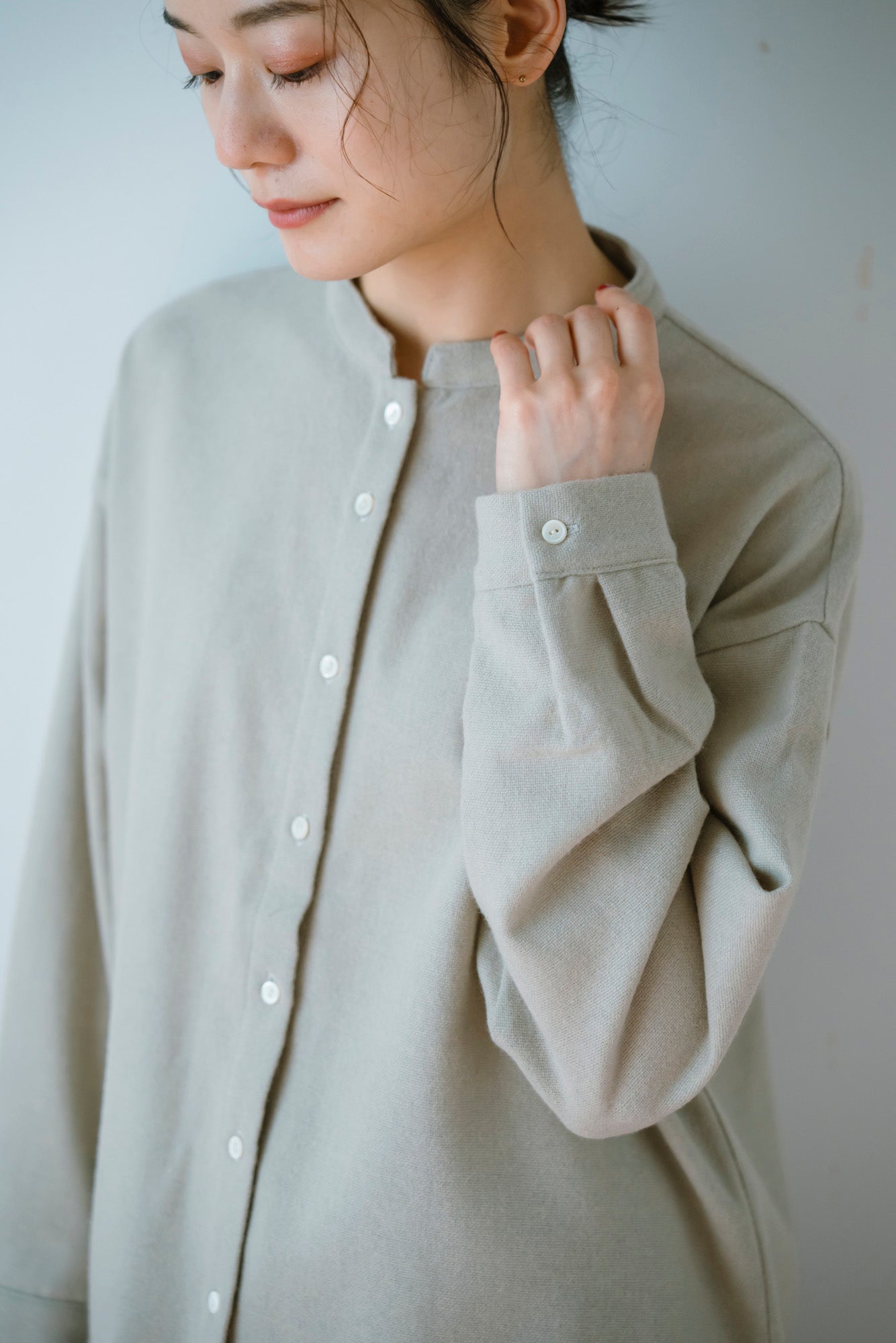 YARRA CORDUR×OXFORDシャツ（WEB限定カラー：ブラウン）YR-1553-265