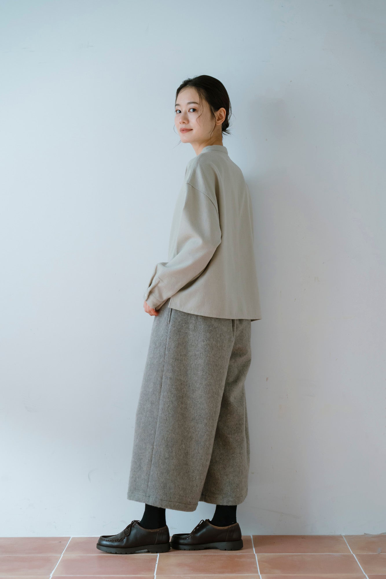 YARRA　CORDUR×OXFORDシャツ　YR-1553-265