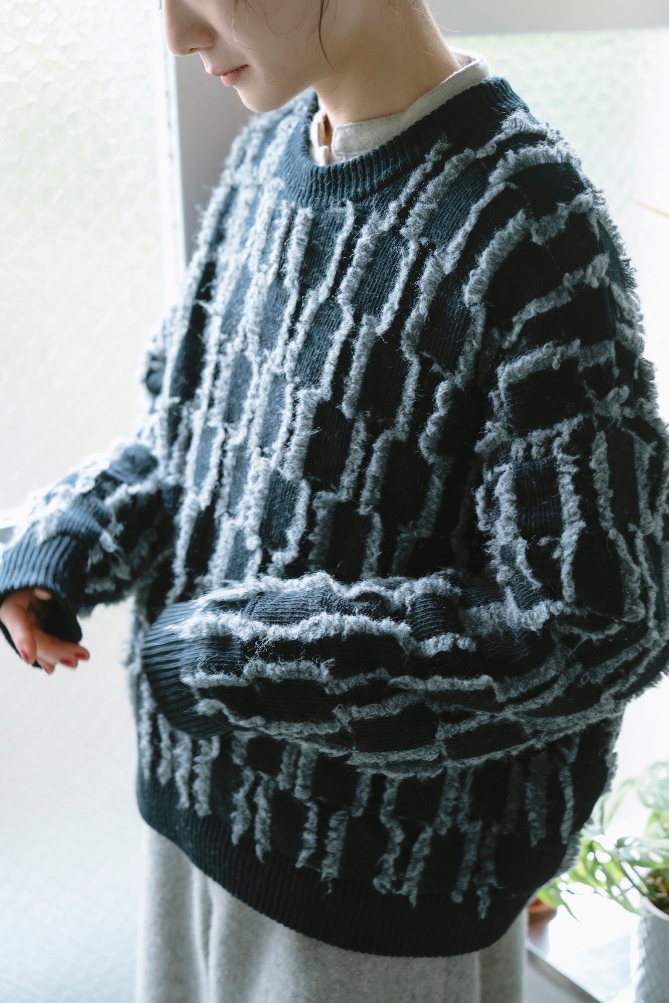 YARRA　フリンジニットプルオーバー　YR-1552-264