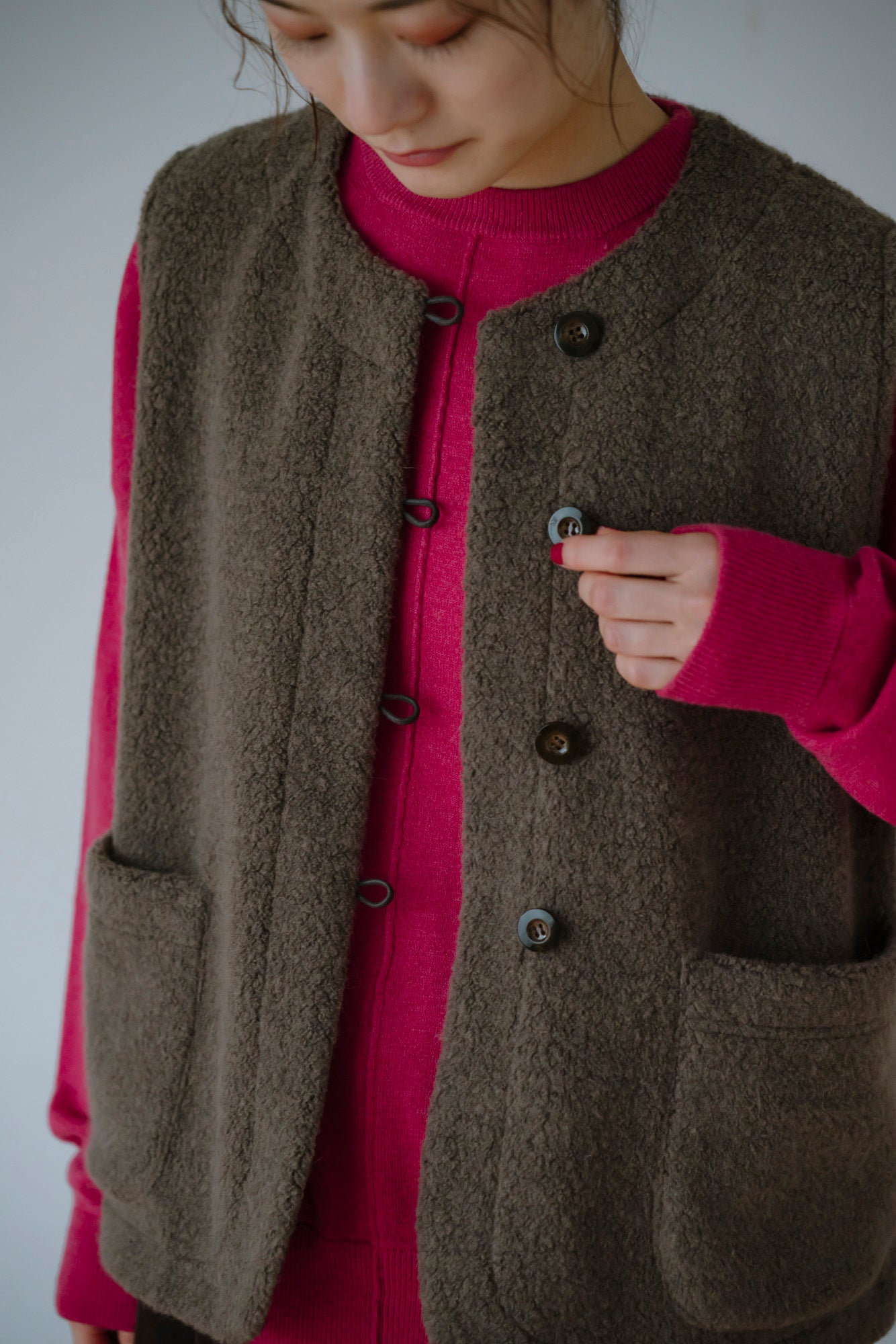 YARRA　柔らかメリノアウトリンキングニット　YR-1552-247