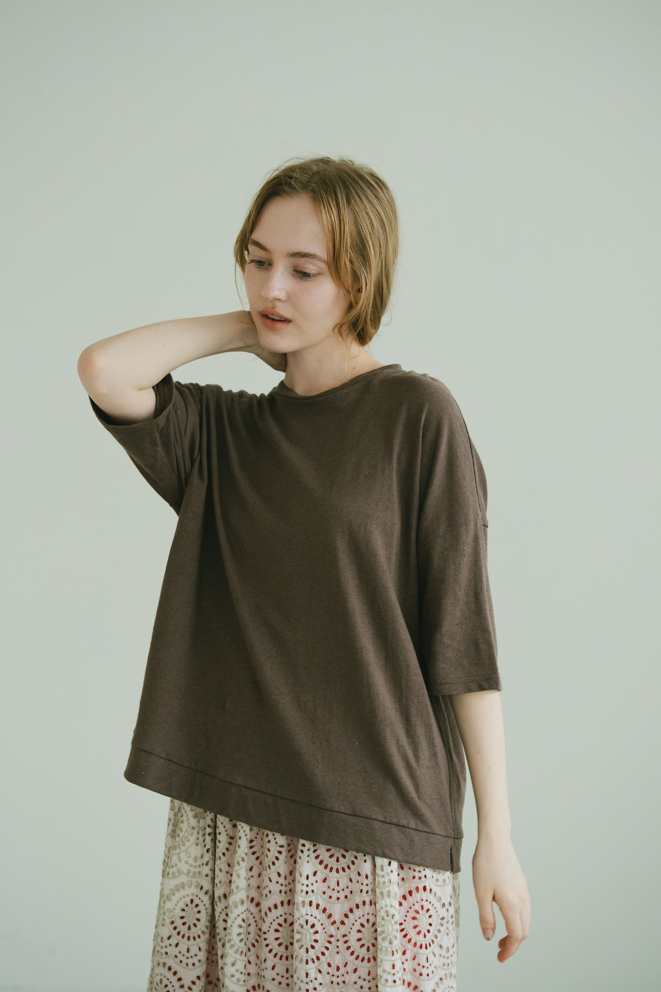 YARRA　ベルギーリネン半袖TEE　YR-1621-278