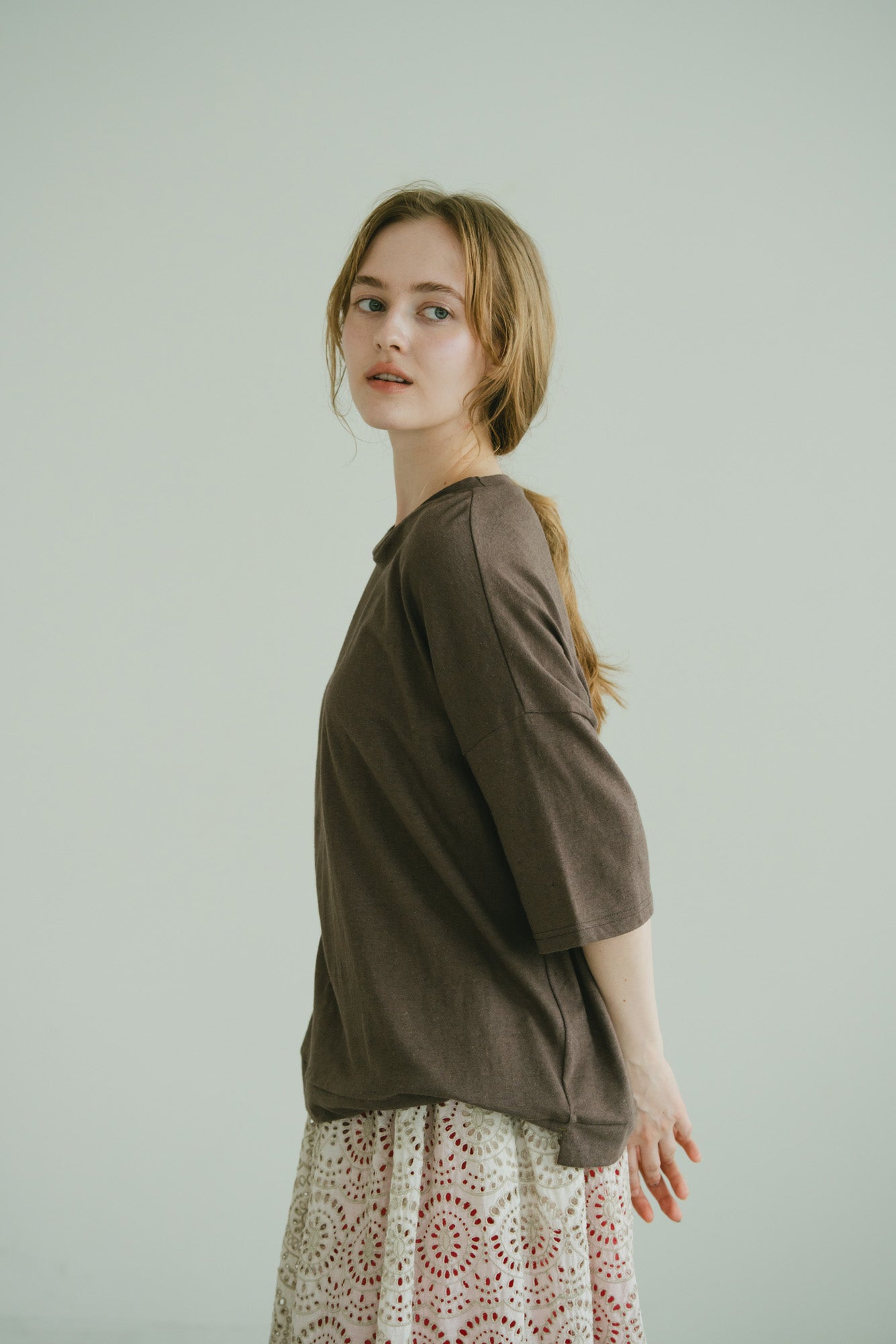 YARRA　ベルギーリネン半袖TEE　YR-1621-278