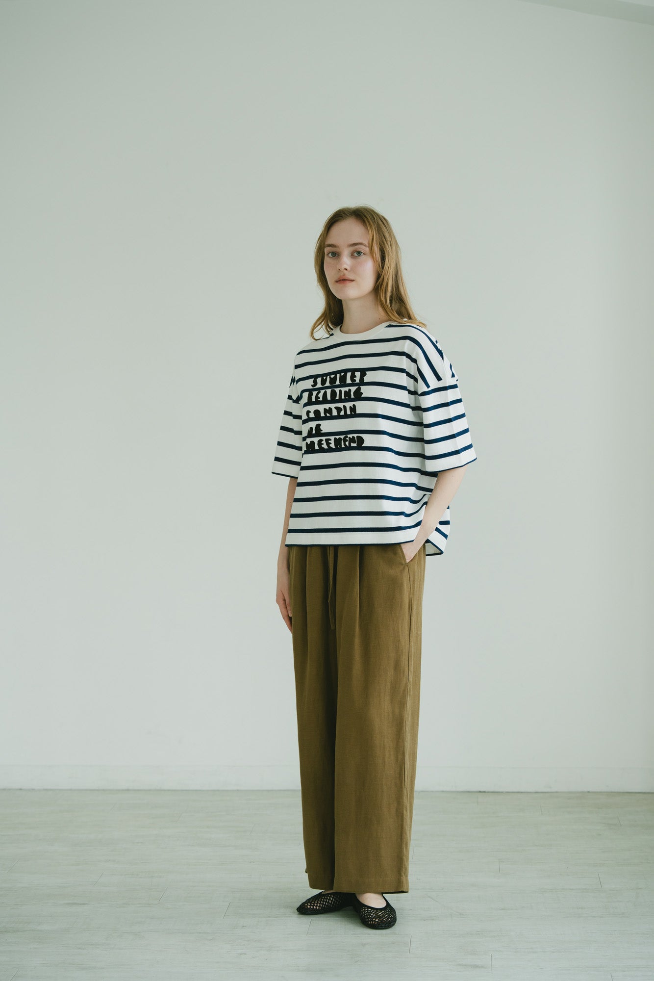 YARRA　メンフィスボーダーロゴTEE　YR-1621-252