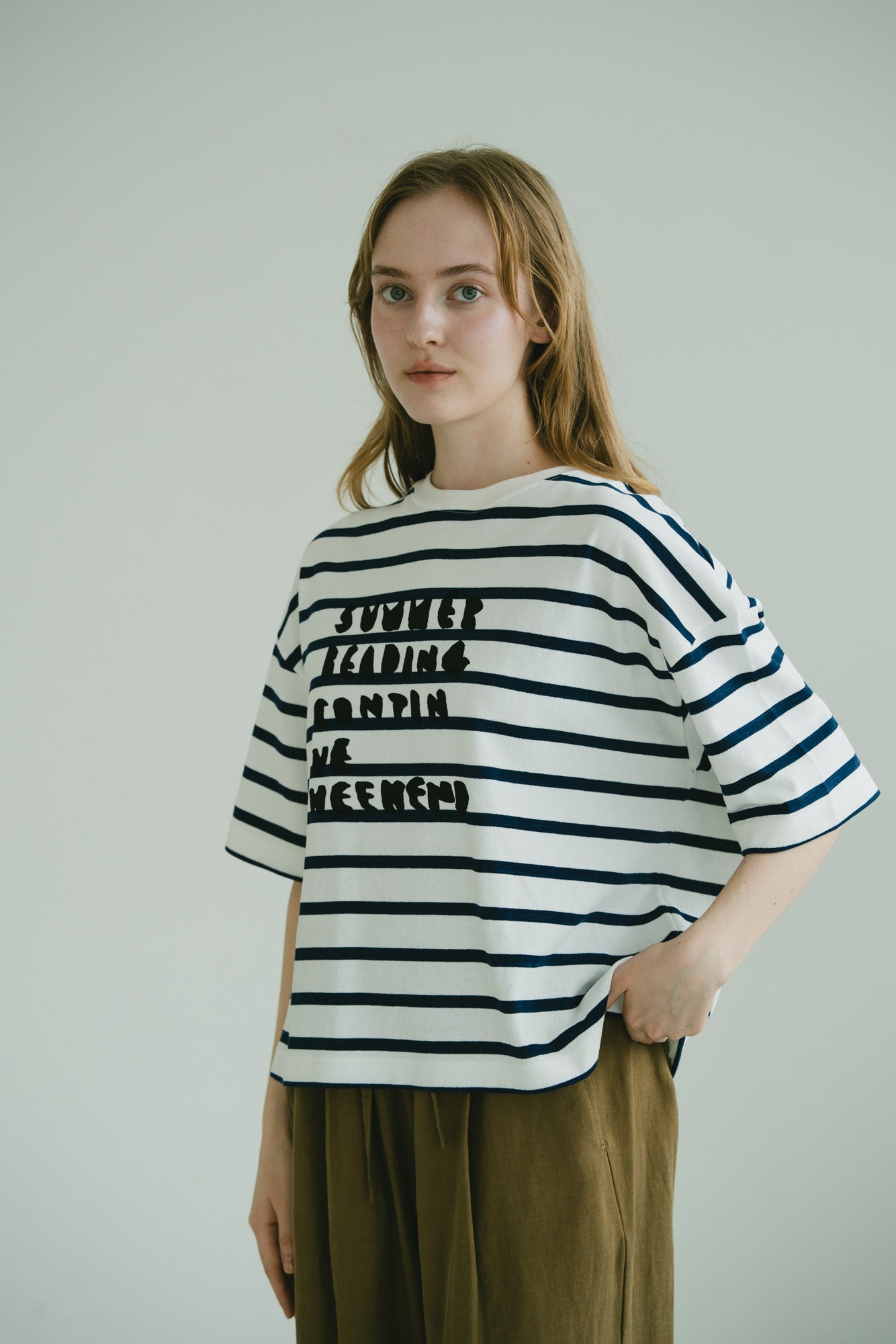 YARRA　メンフィスボーダーロゴTEE　YR-1621-252