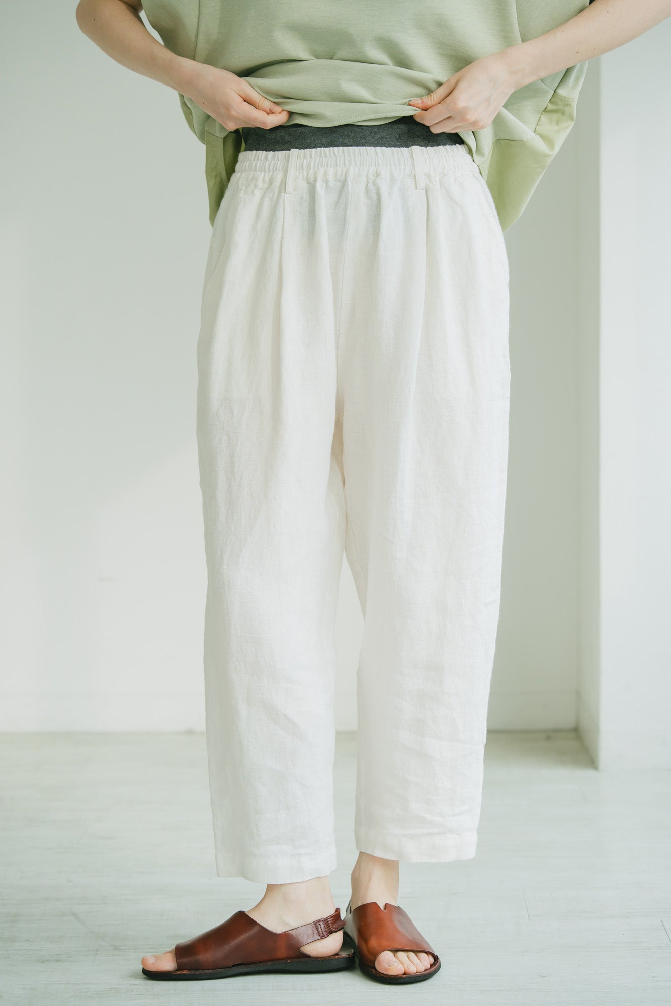 YARRA リネンタックパンツ YR-1625-306