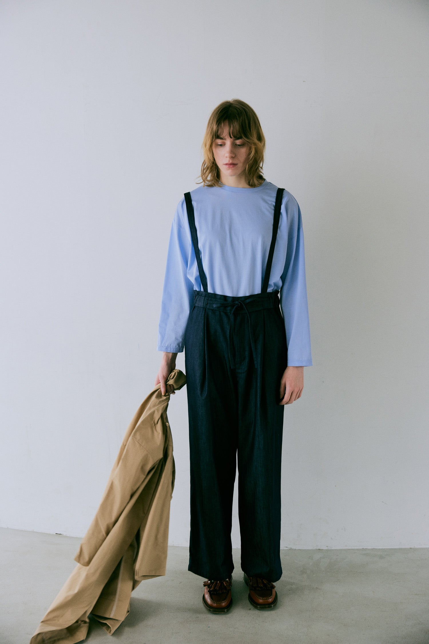 doux bleu ライトデニム サロペット DB-2545-005