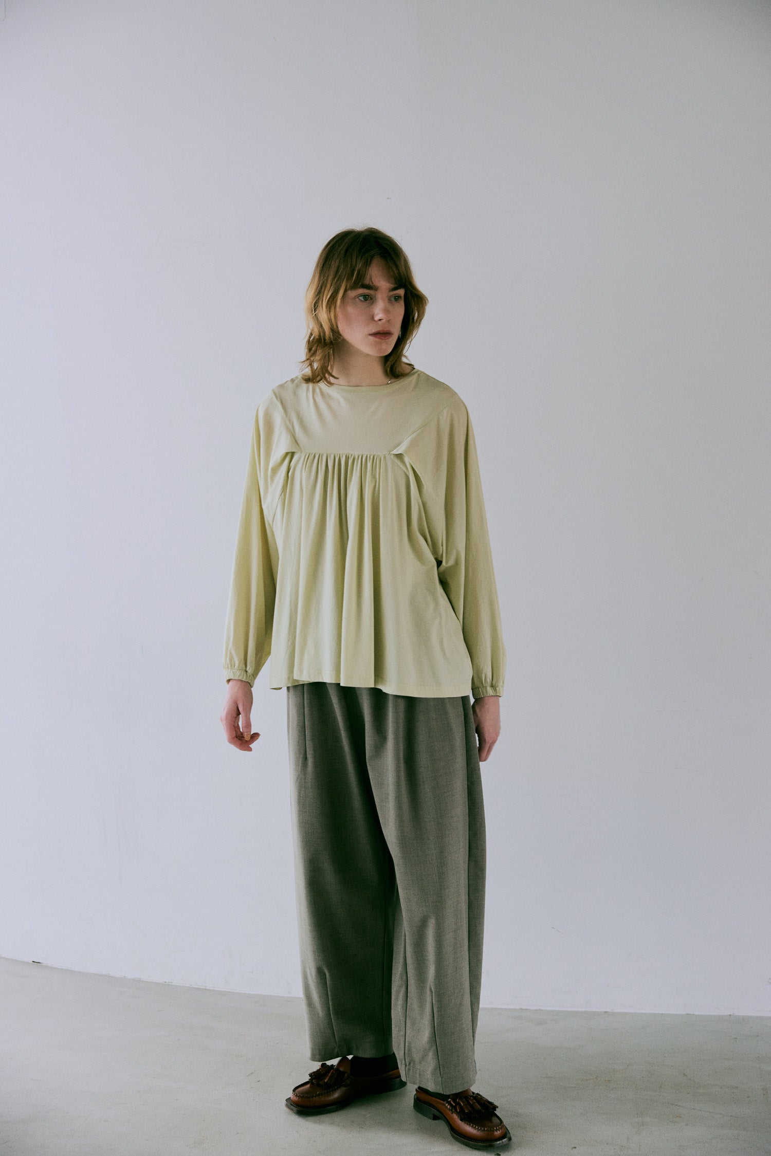 doux bleu　タックボリュームパンツ　DB-2545-024