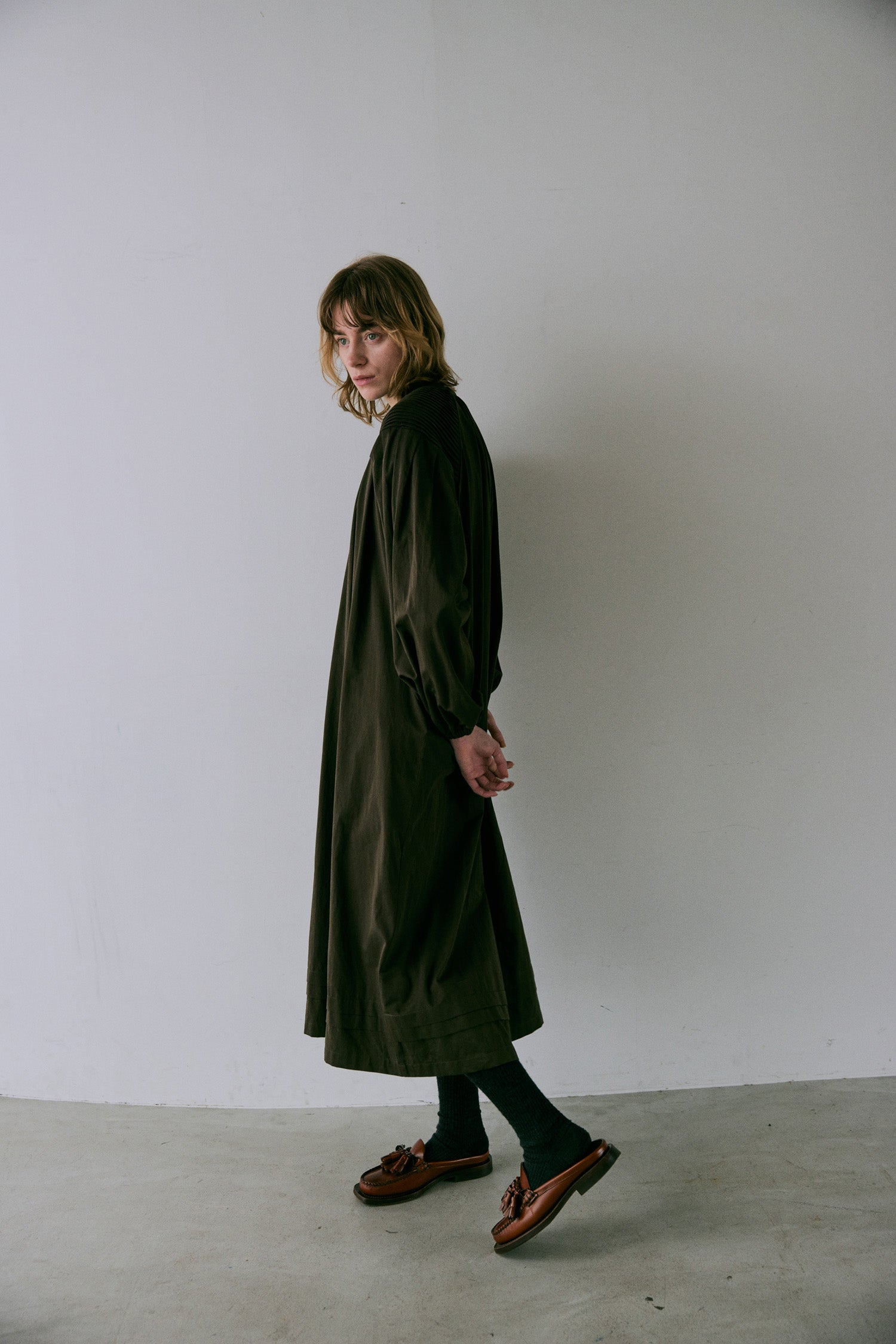 doux bleu ショルダーピンタック ワンピース DB-2544-030