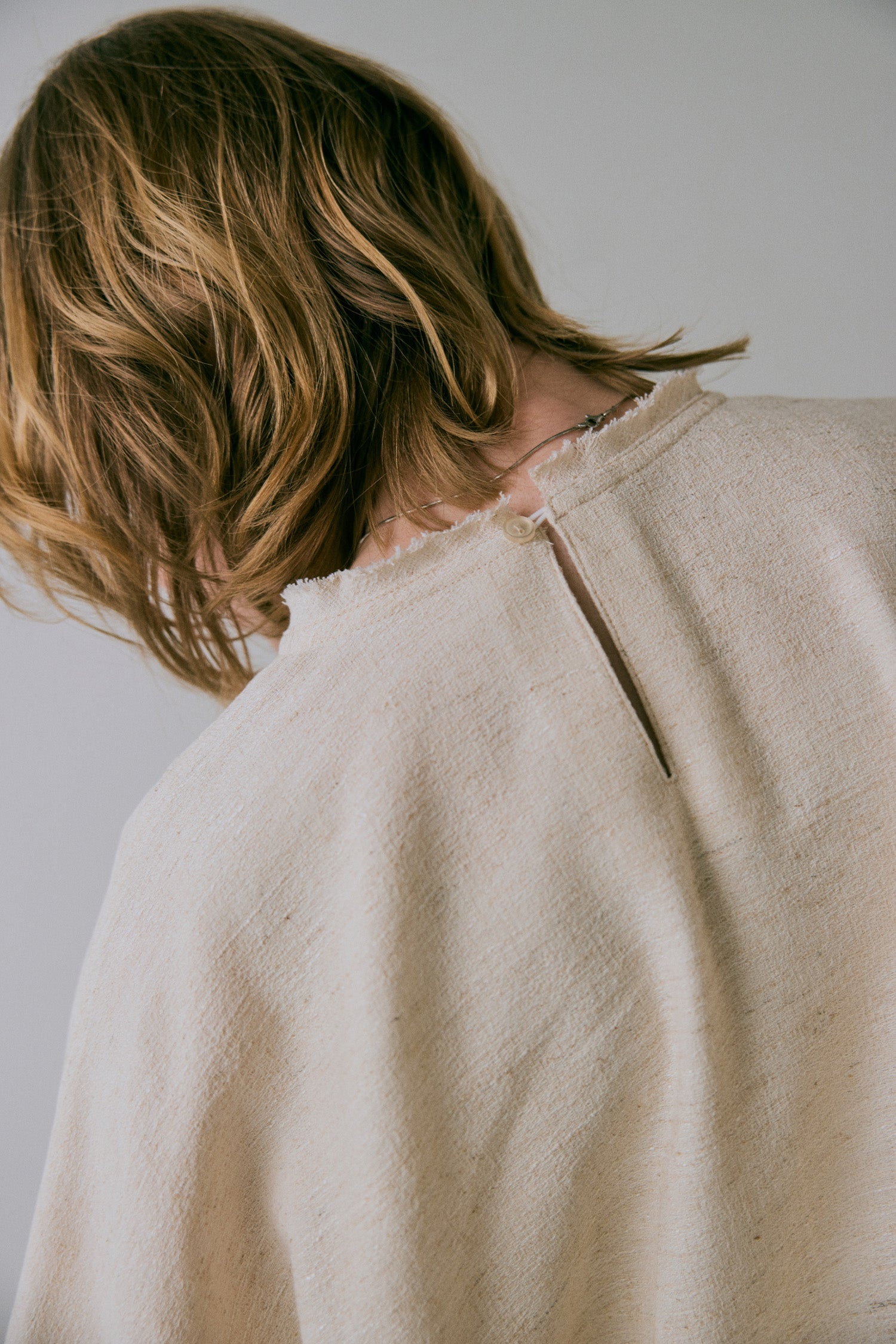 doux bleu　コットンリネン ワイドプルオーバー　DB-2543-014