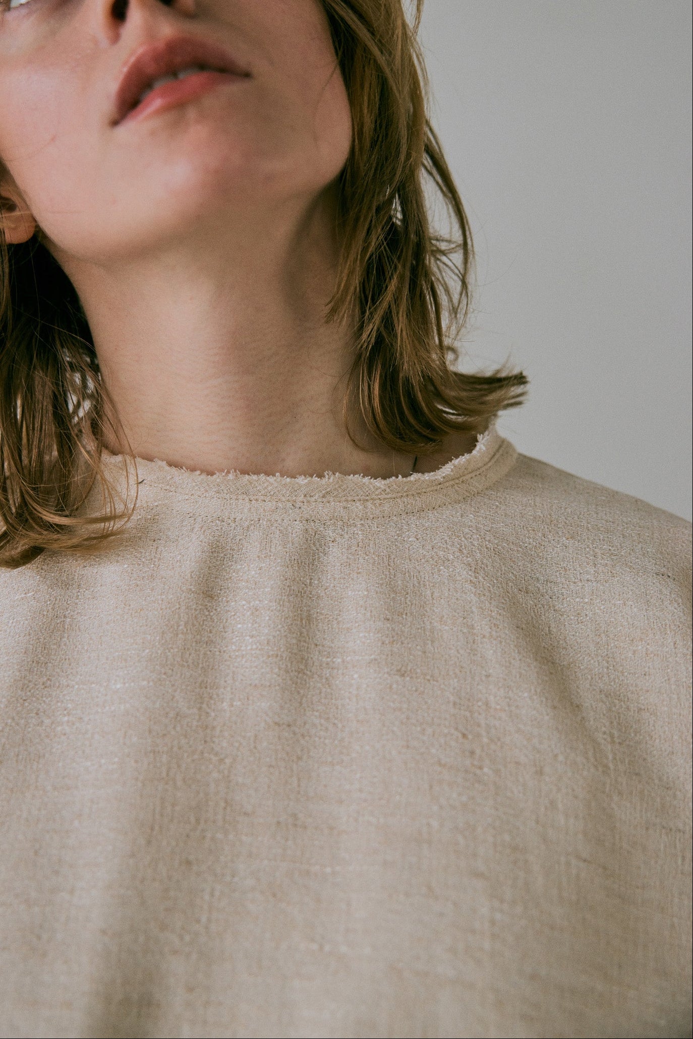 doux bleu　コットンリネン ワイドプルオーバー　DB-2543-014