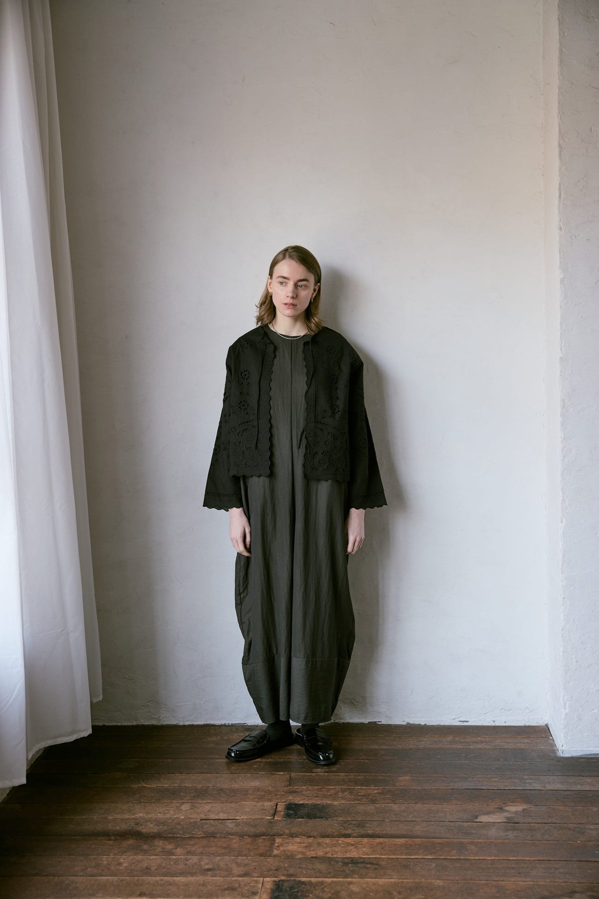 doux bleu　カットワーク シャツジャケット　DB-2647-023