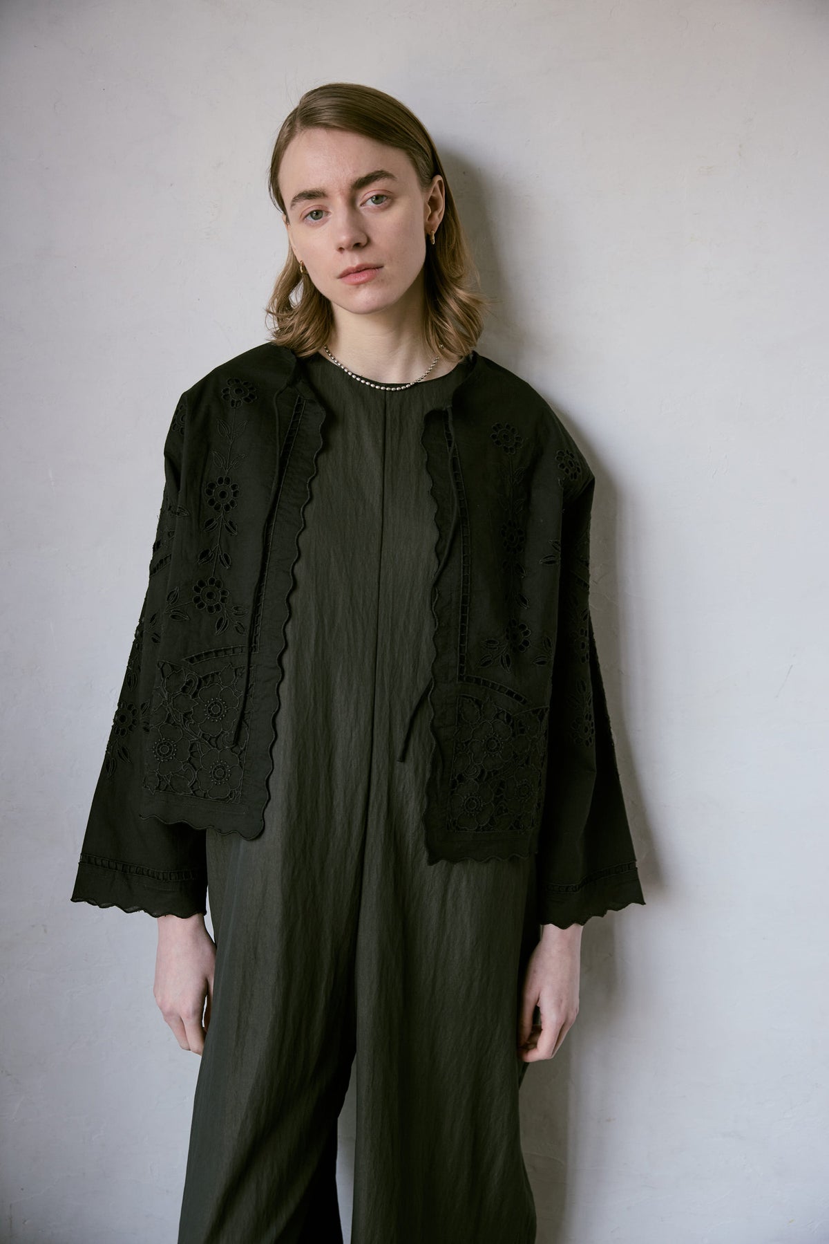 doux bleu　カットワーク シャツジャケット　DB-2647-023