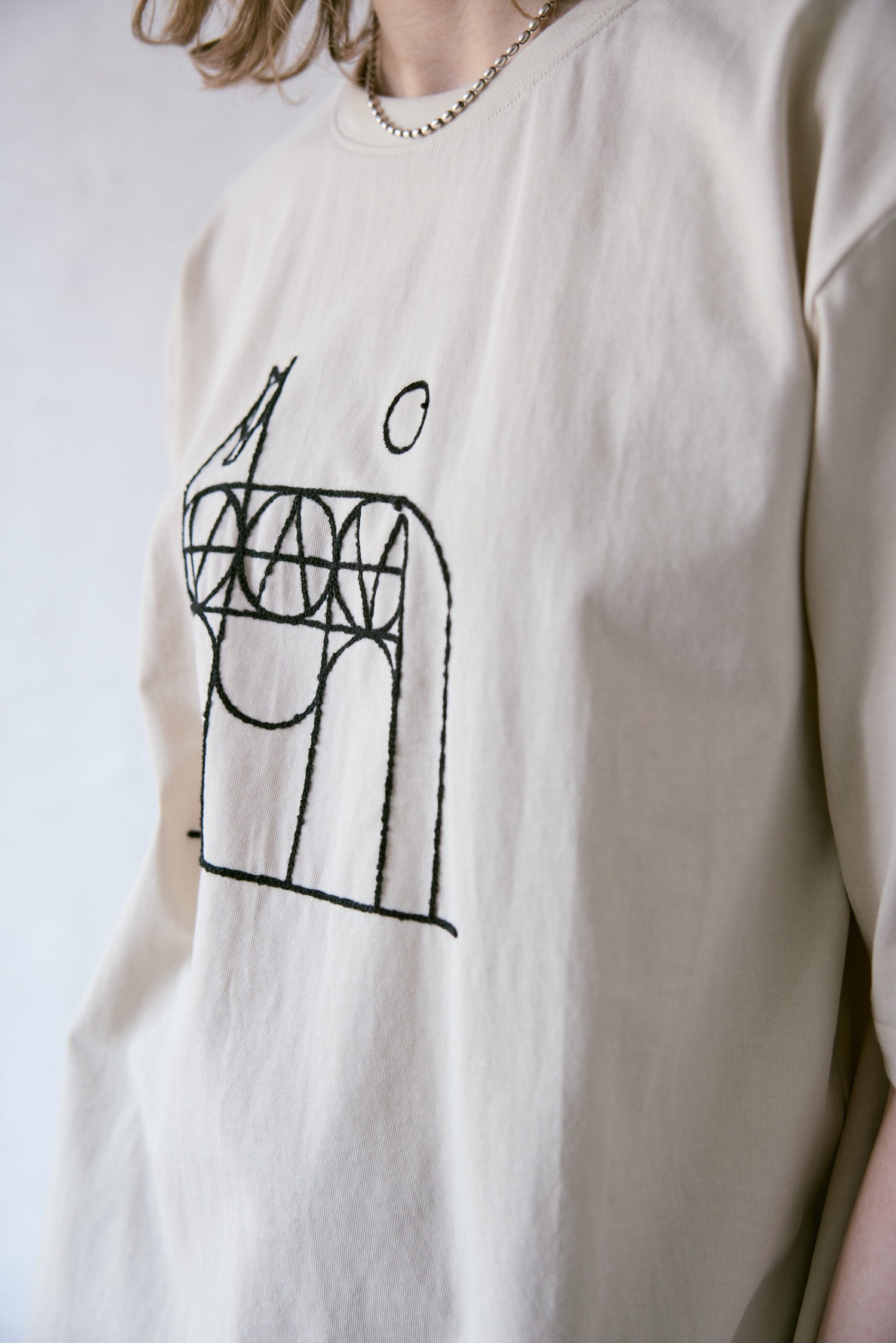 doux bleu　horse刺繍Tシャツ　DB-2641-001