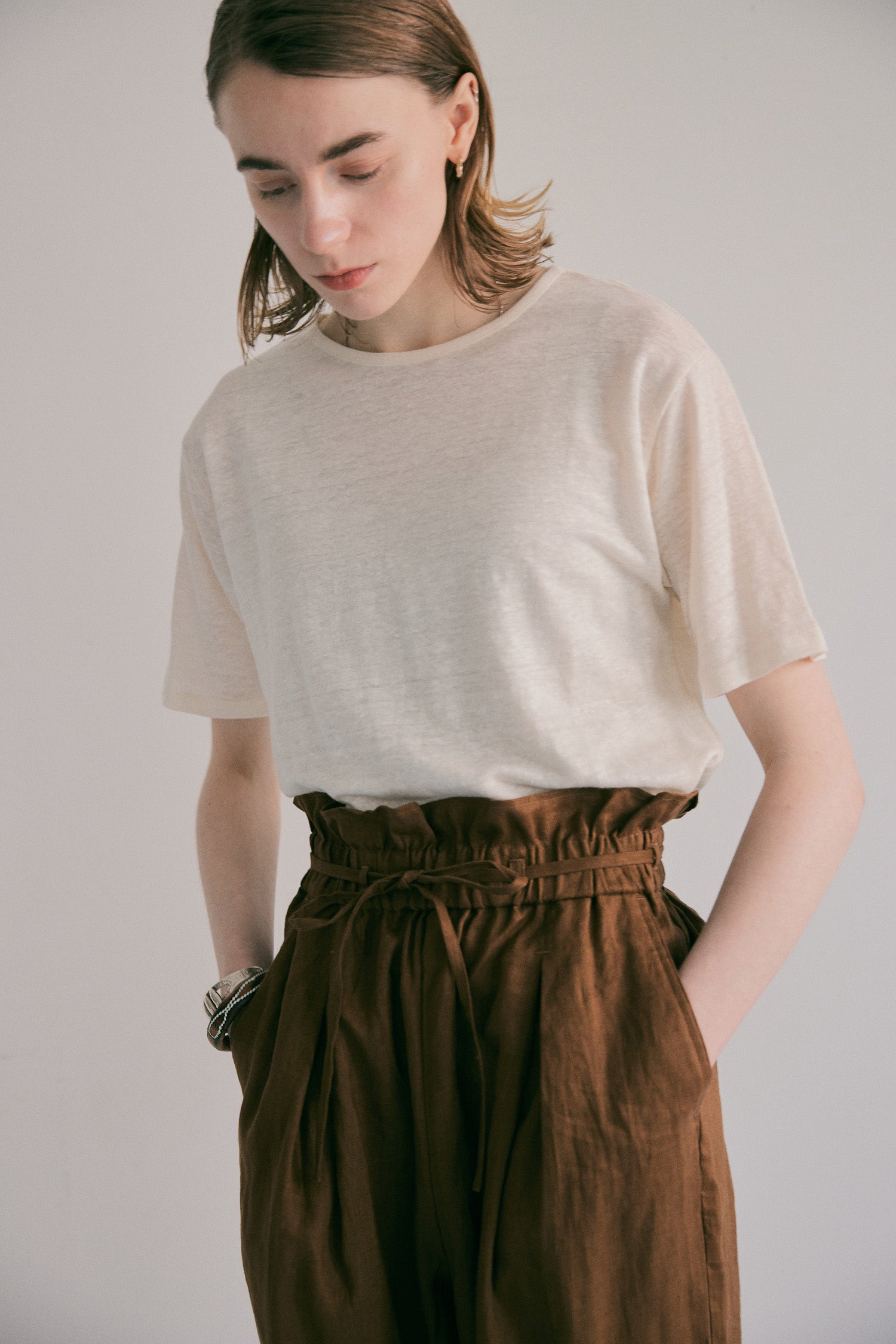 doux bleu　リネン Tシャツ　DB-2621-070