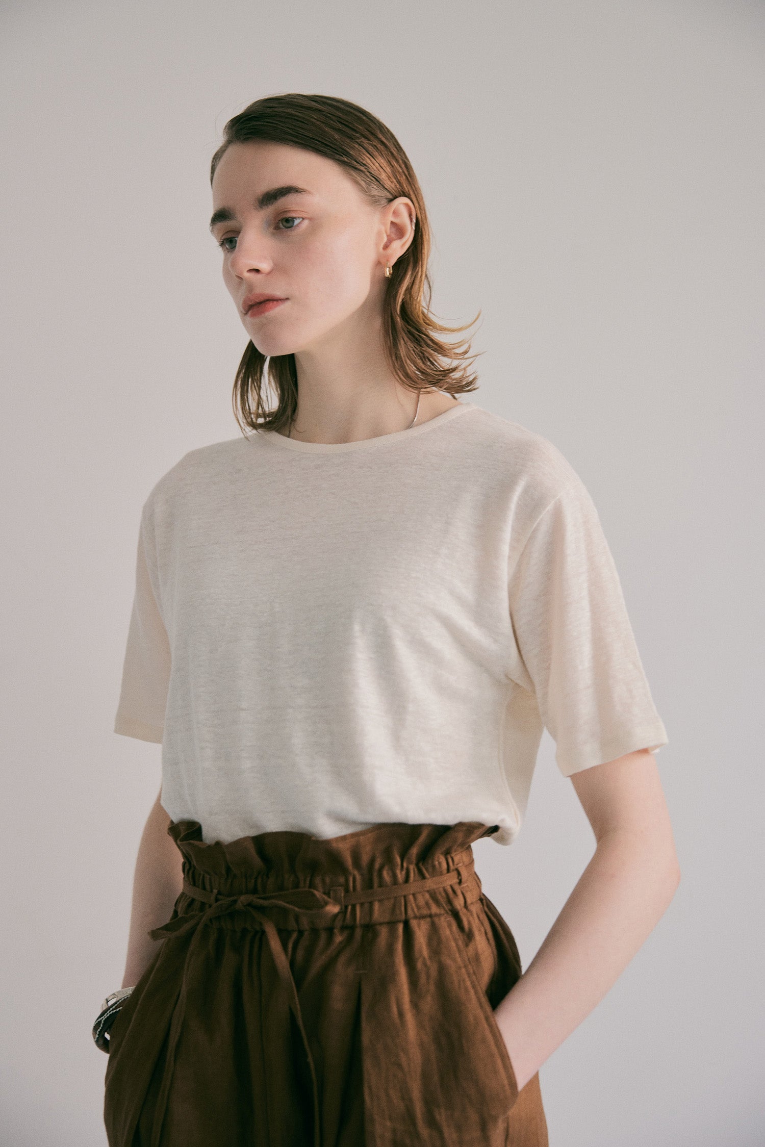 doux bleu　リネン Tシャツ　DB-2621-070
