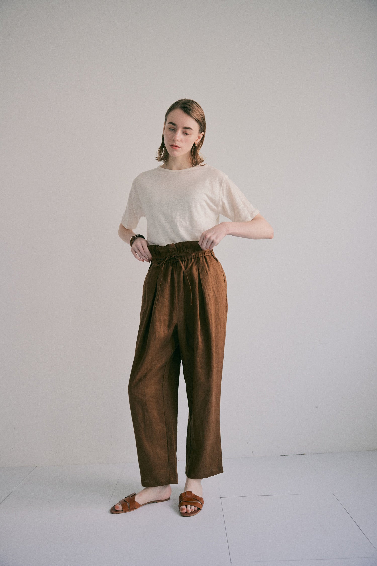 doux bleu　リネン Tシャツ　DB-2621-070