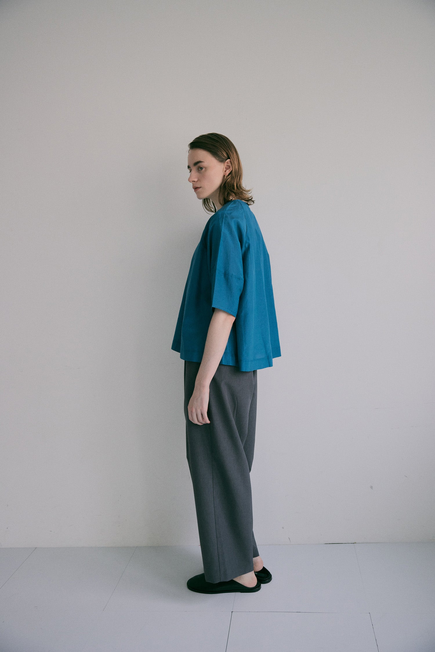 doux bleu　コットンシルクブラウス　DB-2623-072