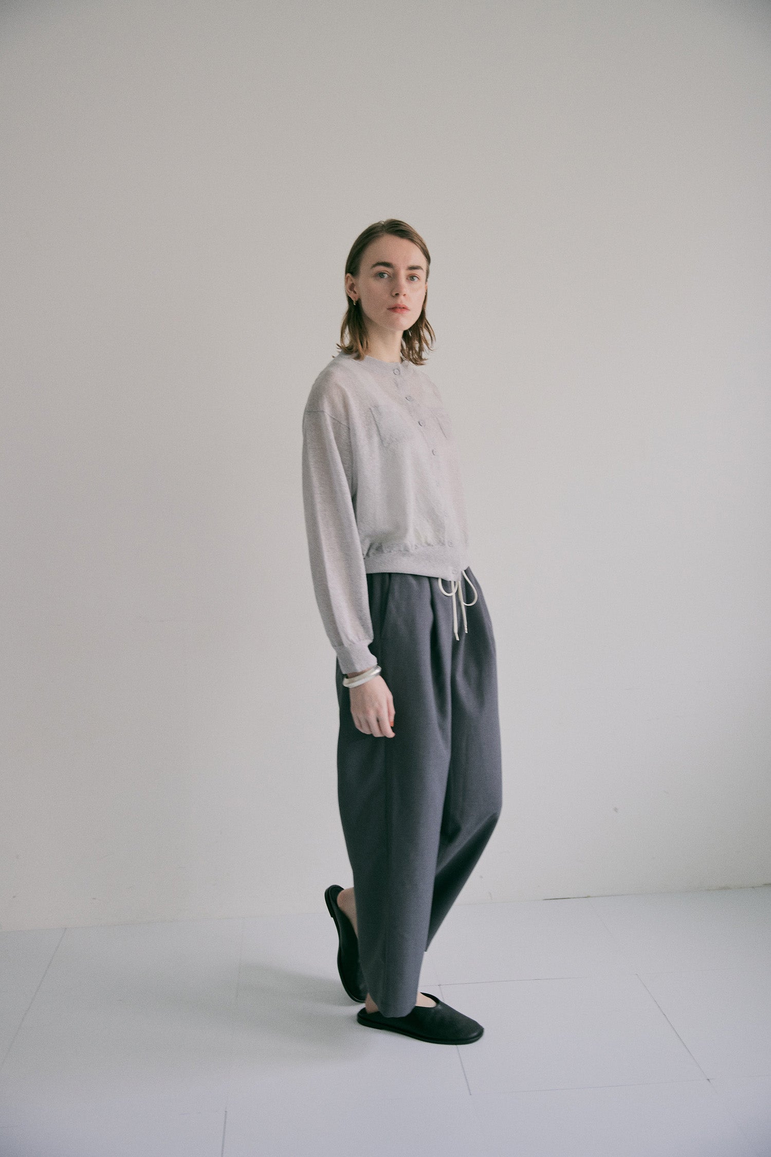doux bleu　シアーポケット カーディガン　DB-2622-071