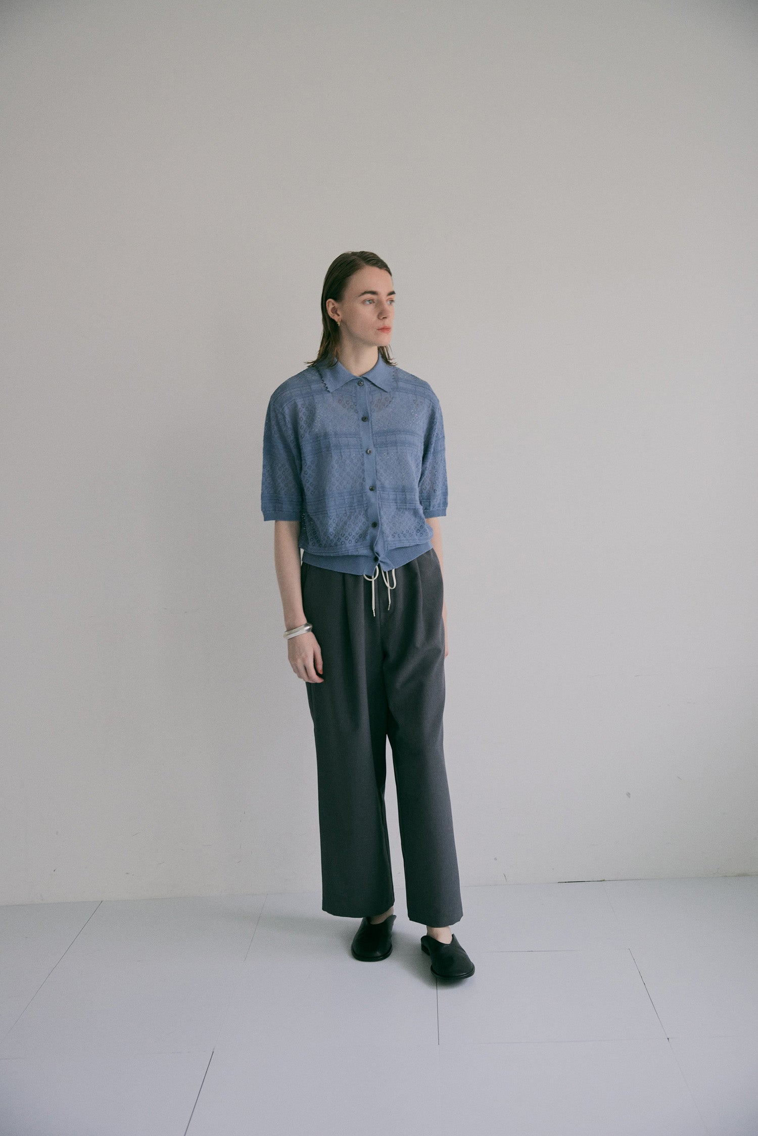 doux bleu　ダブルウェストパンツ　DB-2625-061