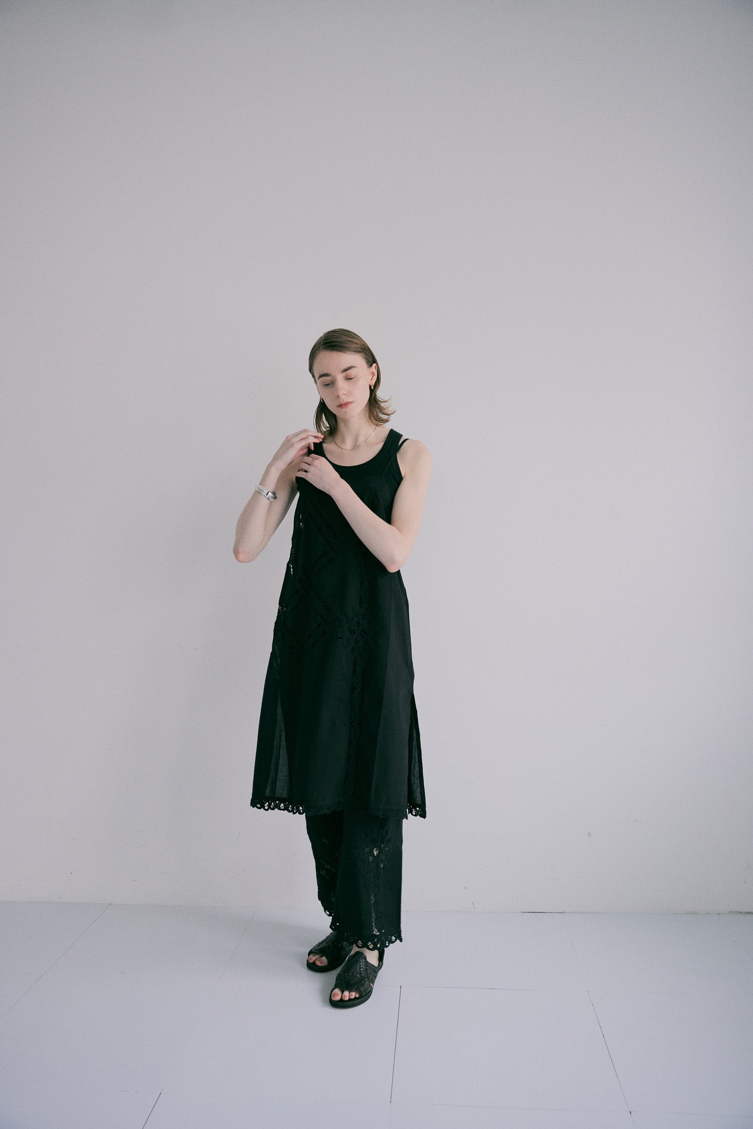 doux bleu　バテンレースパンツ　DB-2625-068