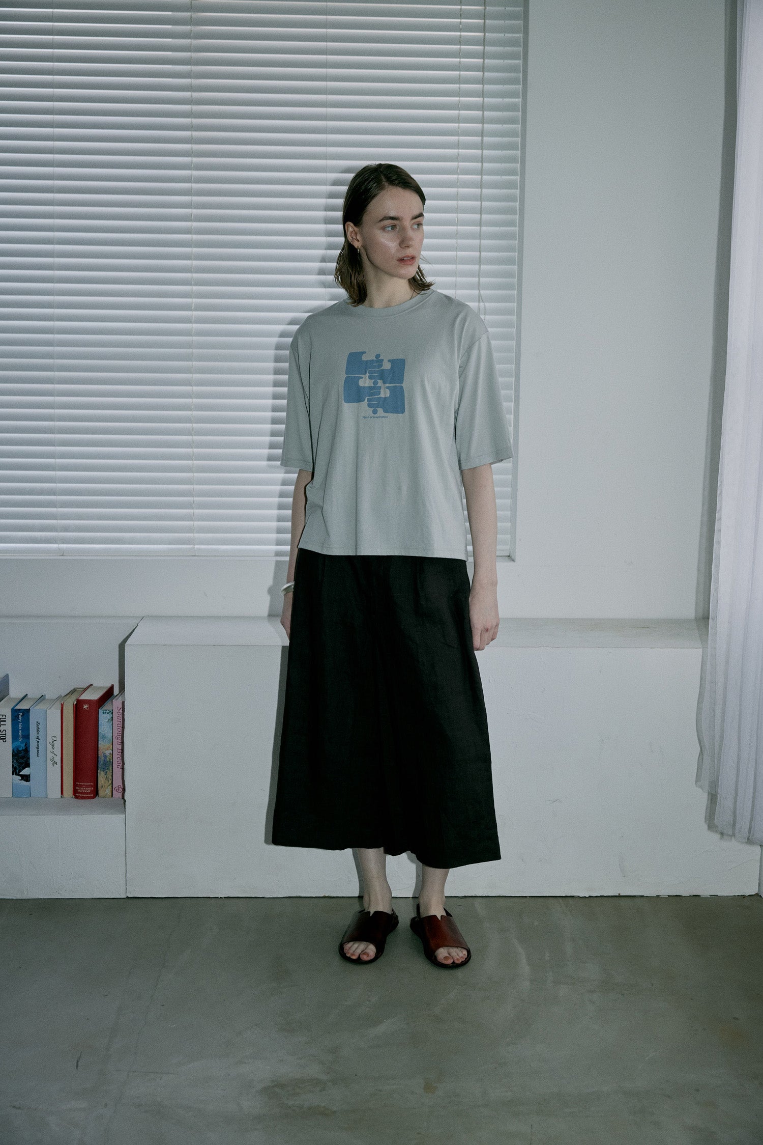doux bleu　ハンドプリントTシャツ　DB-2621-060
