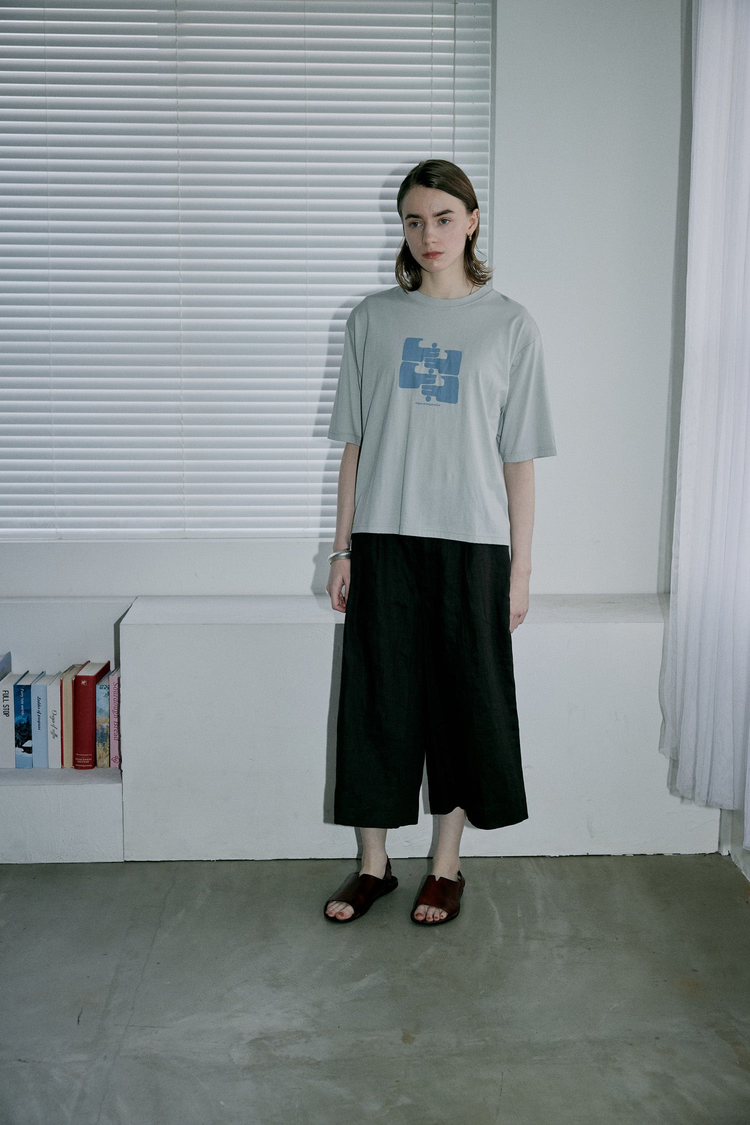 doux bleu　ハンドプリントTシャツ　DB-2621-060