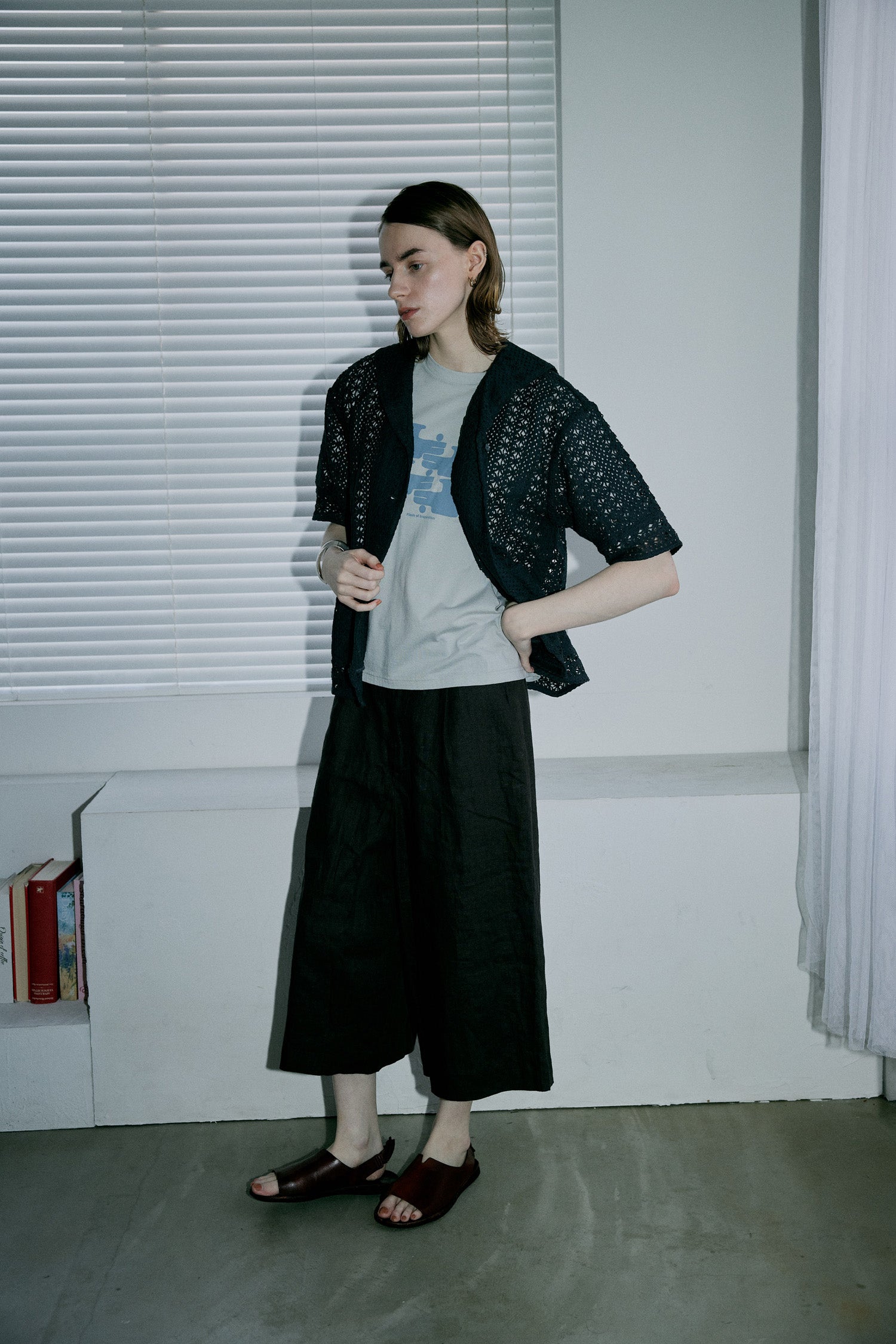 doux bleu　ハンドプリントTシャツ　DB-2621-060