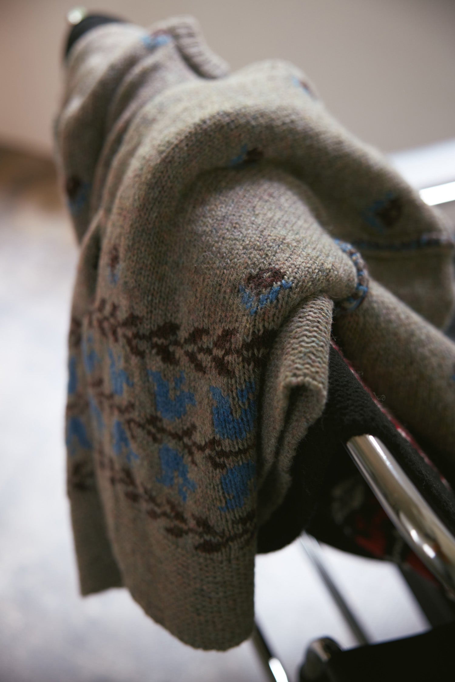 doux bleu　フラワージャガードニットジャケット　DB-2552-060