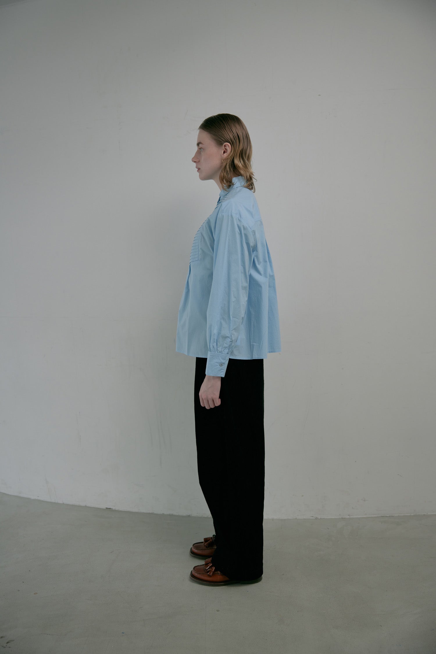 doux bleu　コーデュロイ タックパンツ　DB-2555-048