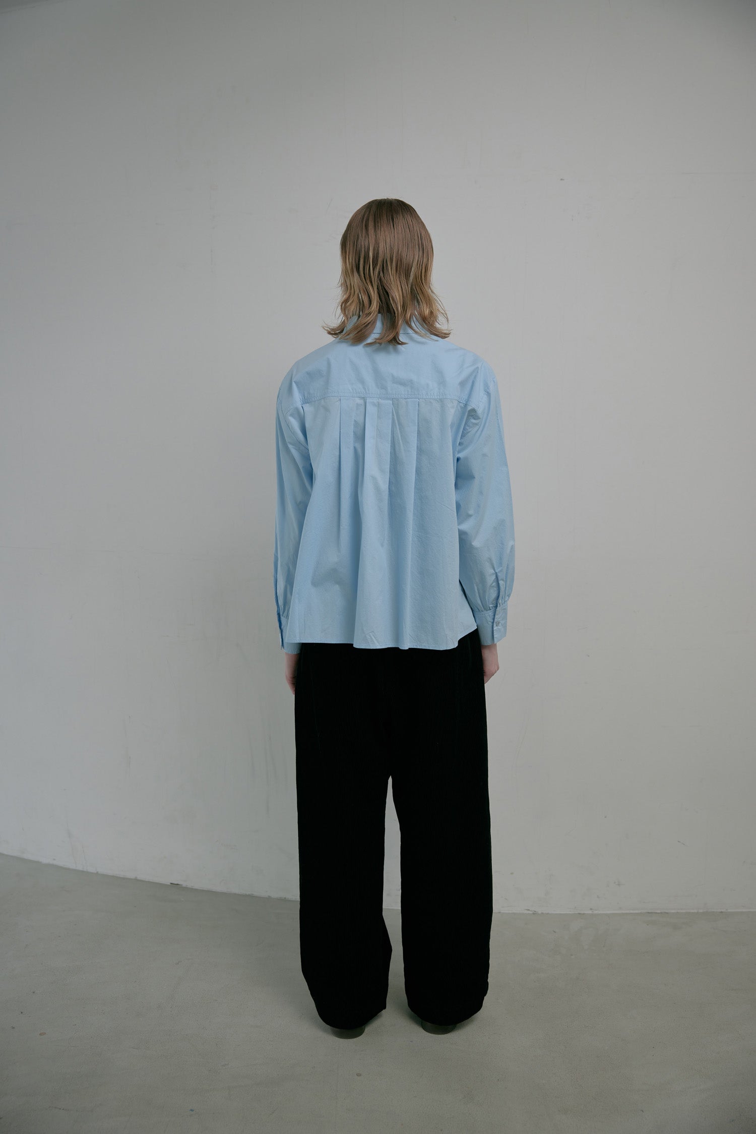 doux bleu　ピンタック ブラウス　DB-2553-049