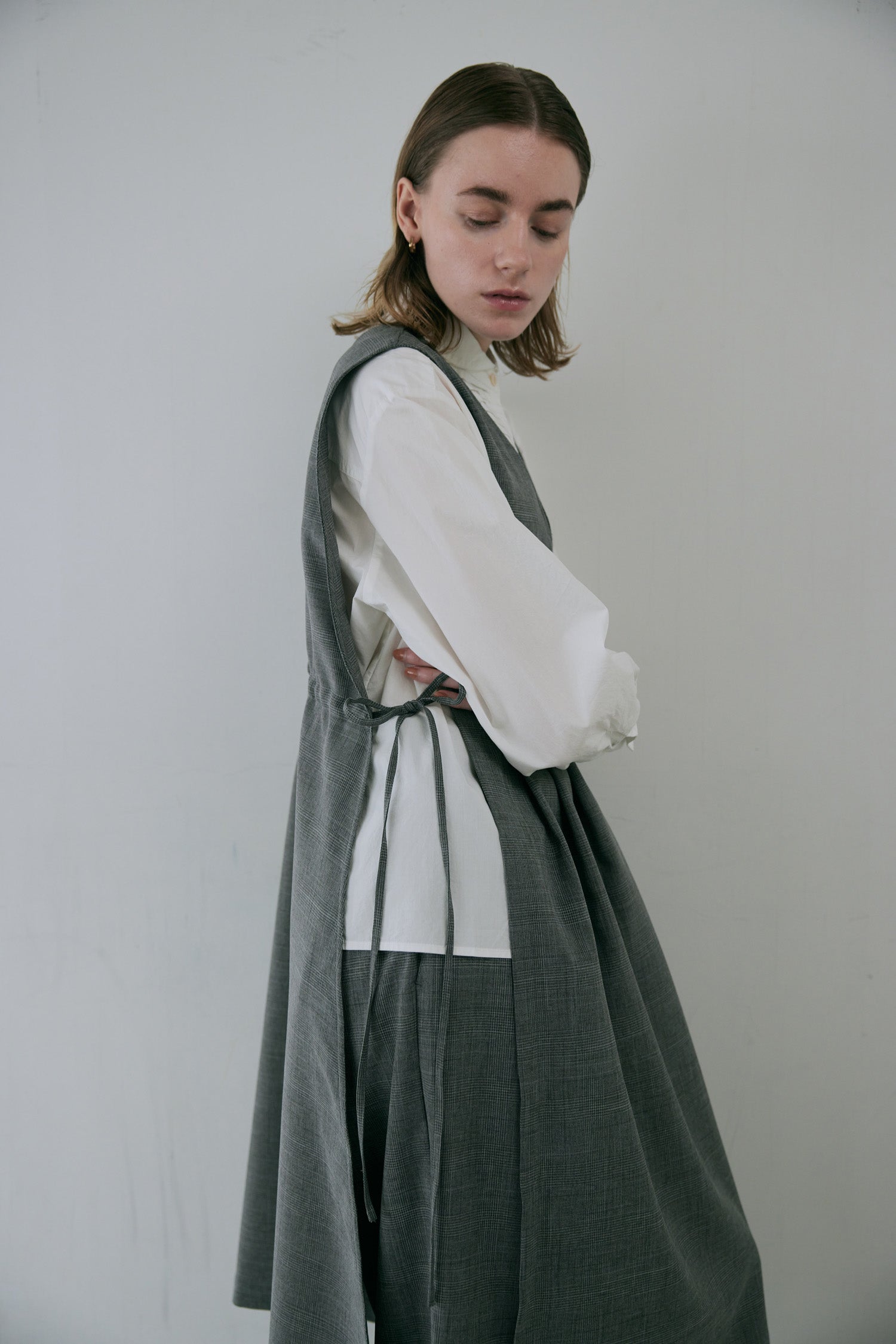 doux bleu　ウーリーノ 2WAYベストワンピース　DB-2554-052