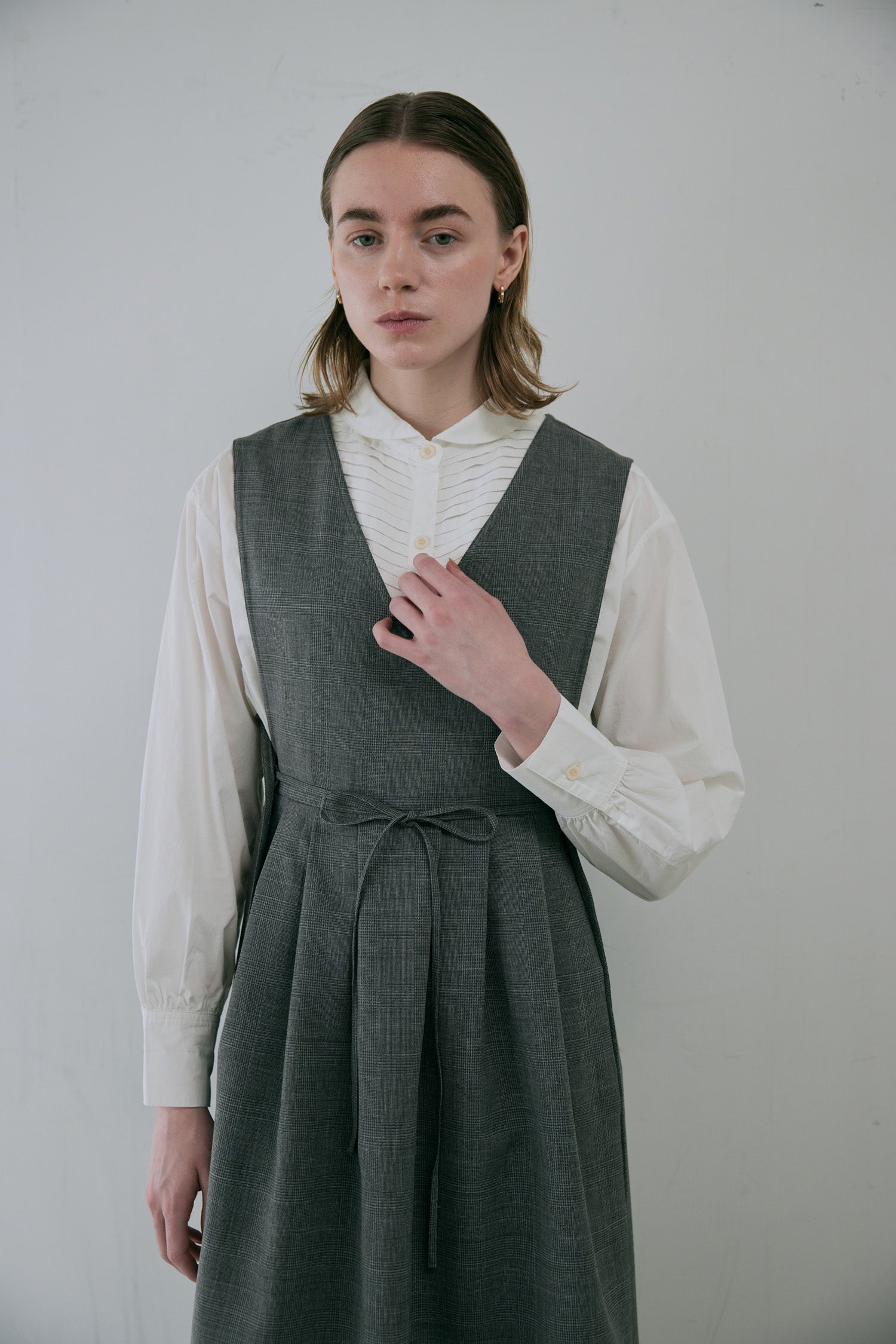 doux bleu　ウーリーノ 2WAYベストワンピース　DB-2554-052