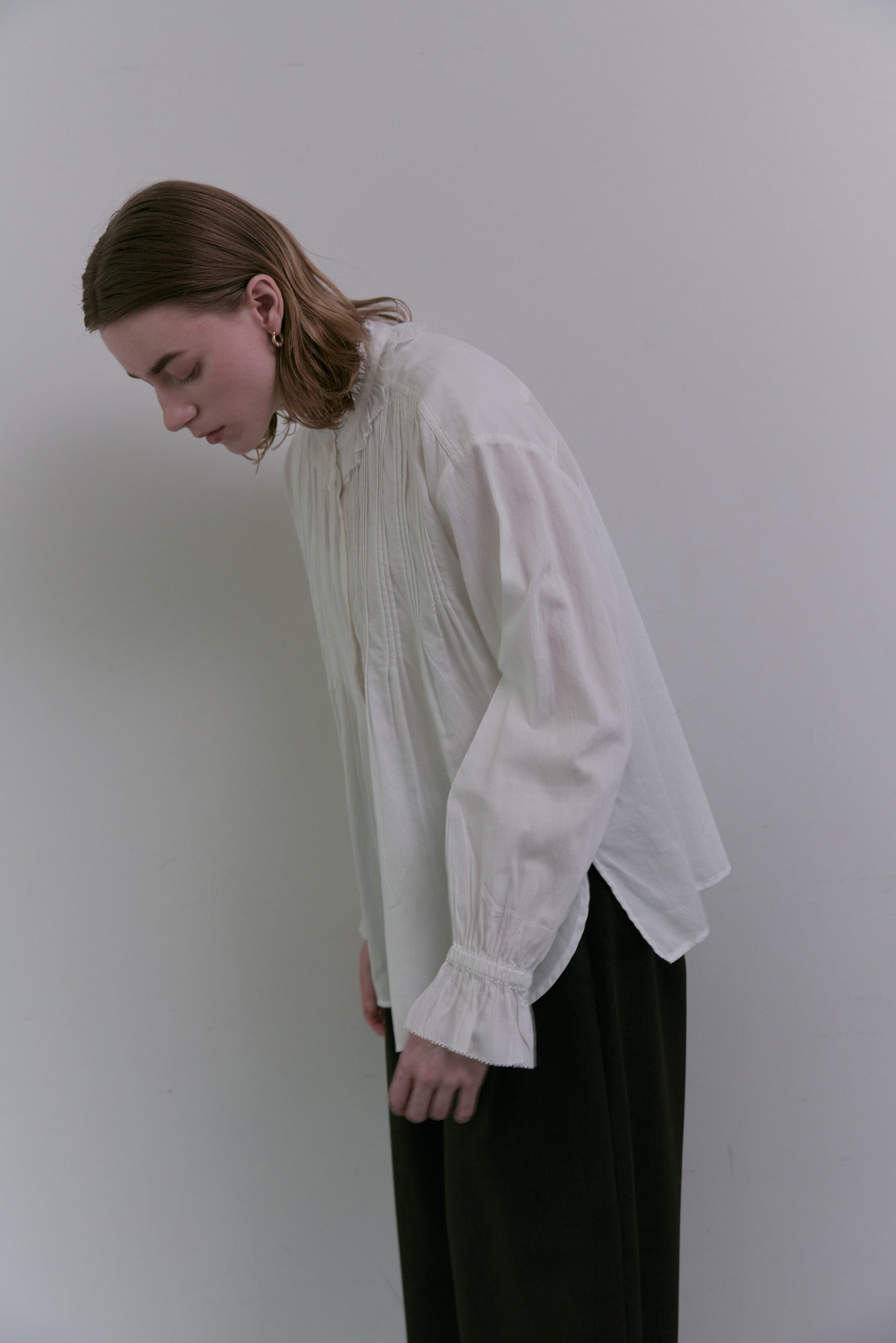 doux bleu フリルカラーブラウス DB-2553-042