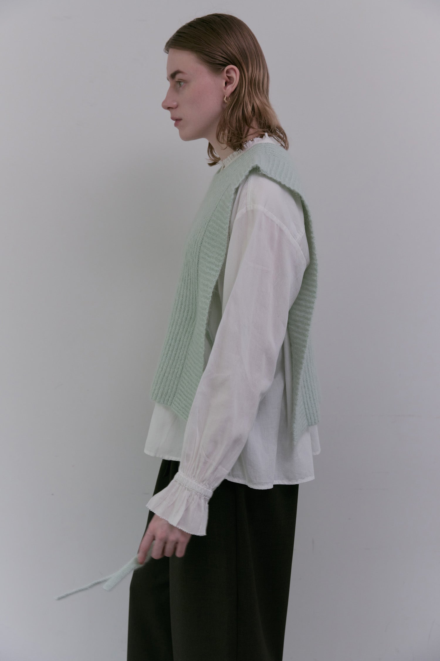 doux bleu アルパカニットベスト DB-2558-056