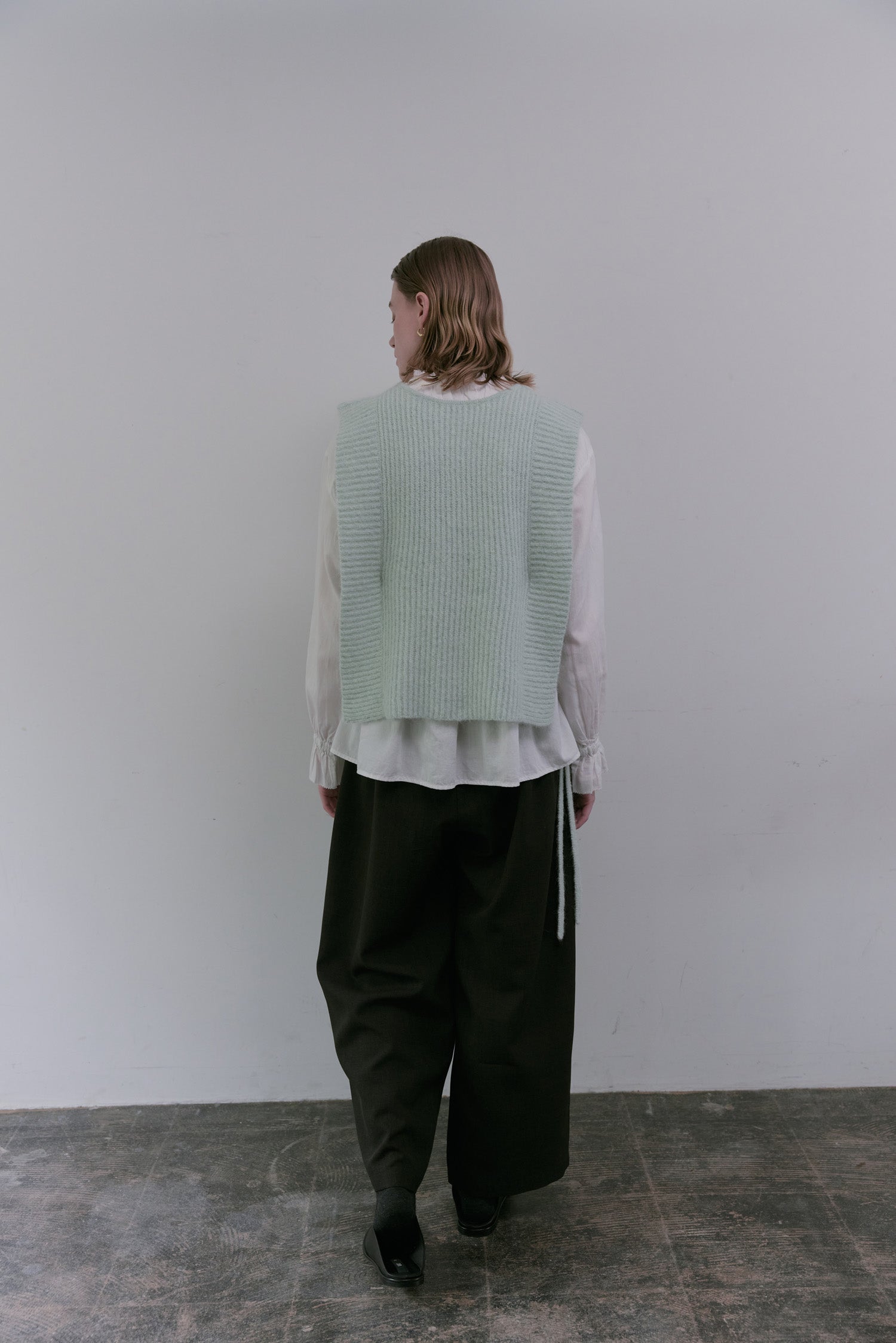 doux bleu　アルパカニットベスト　DB-2558-056