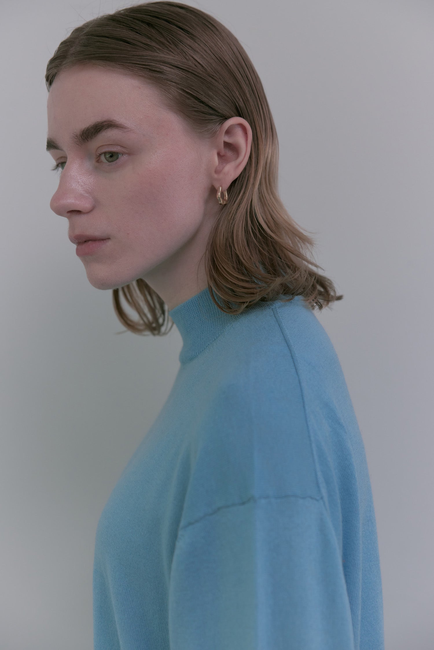 doux bleu　コットンシルクカシミアプルオーバー　DB-2552-045