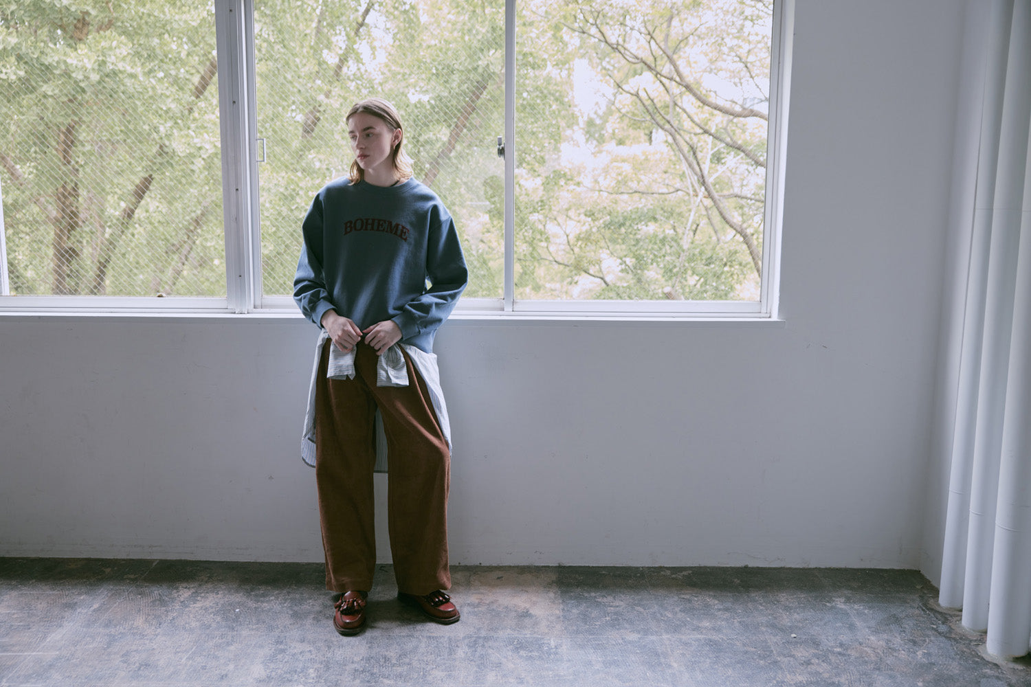 doux bleu　BOHEME スウェット　DB-2551-043