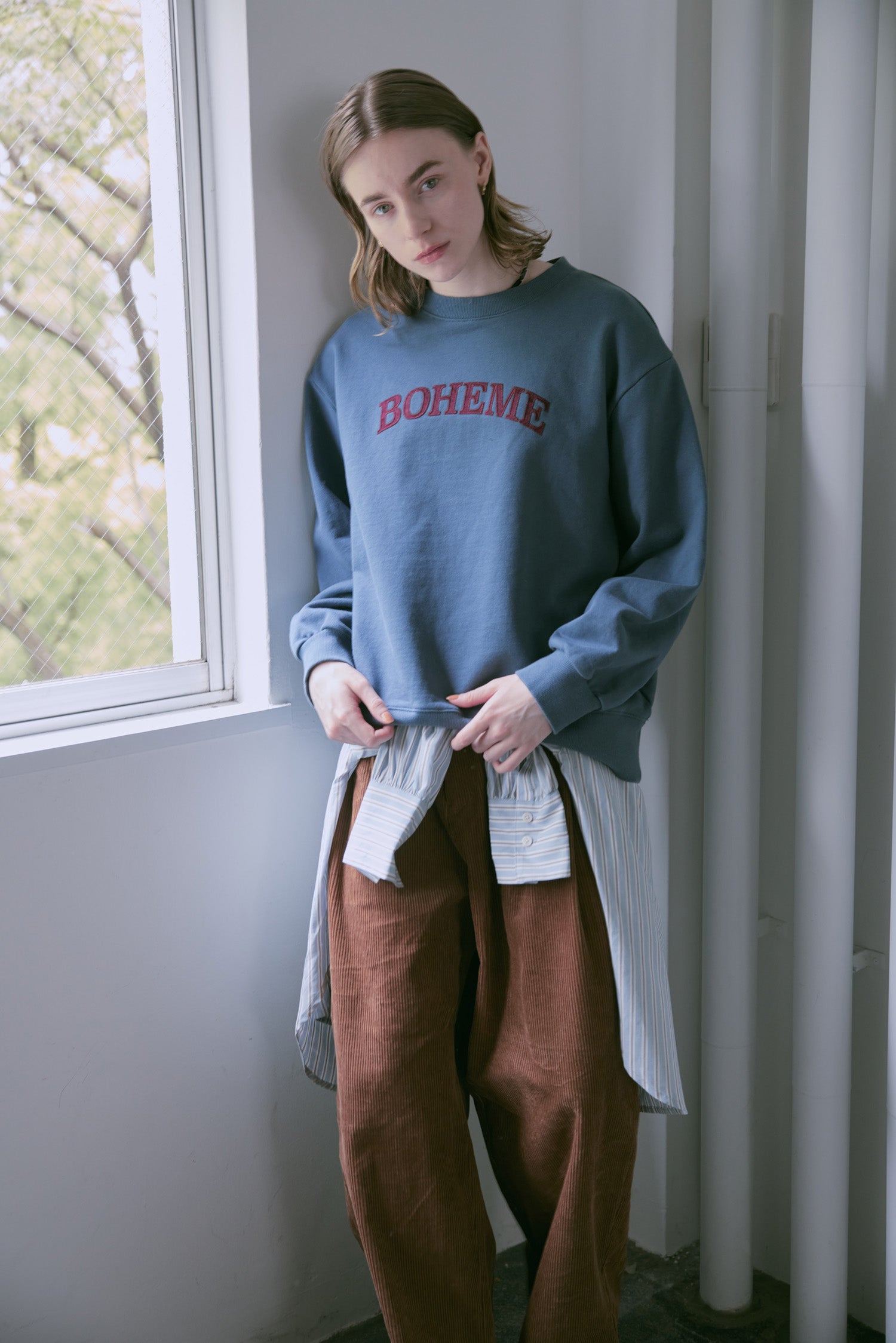 doux bleu　BOHEME スウェット　DB-2551-043
