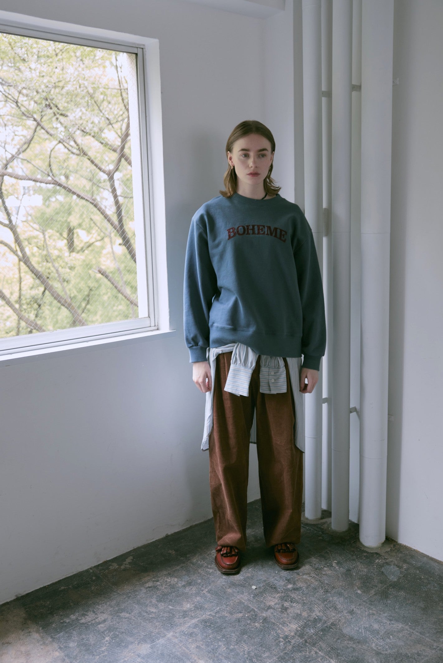 doux bleu　BOHEME スウェット　DB-2551-043