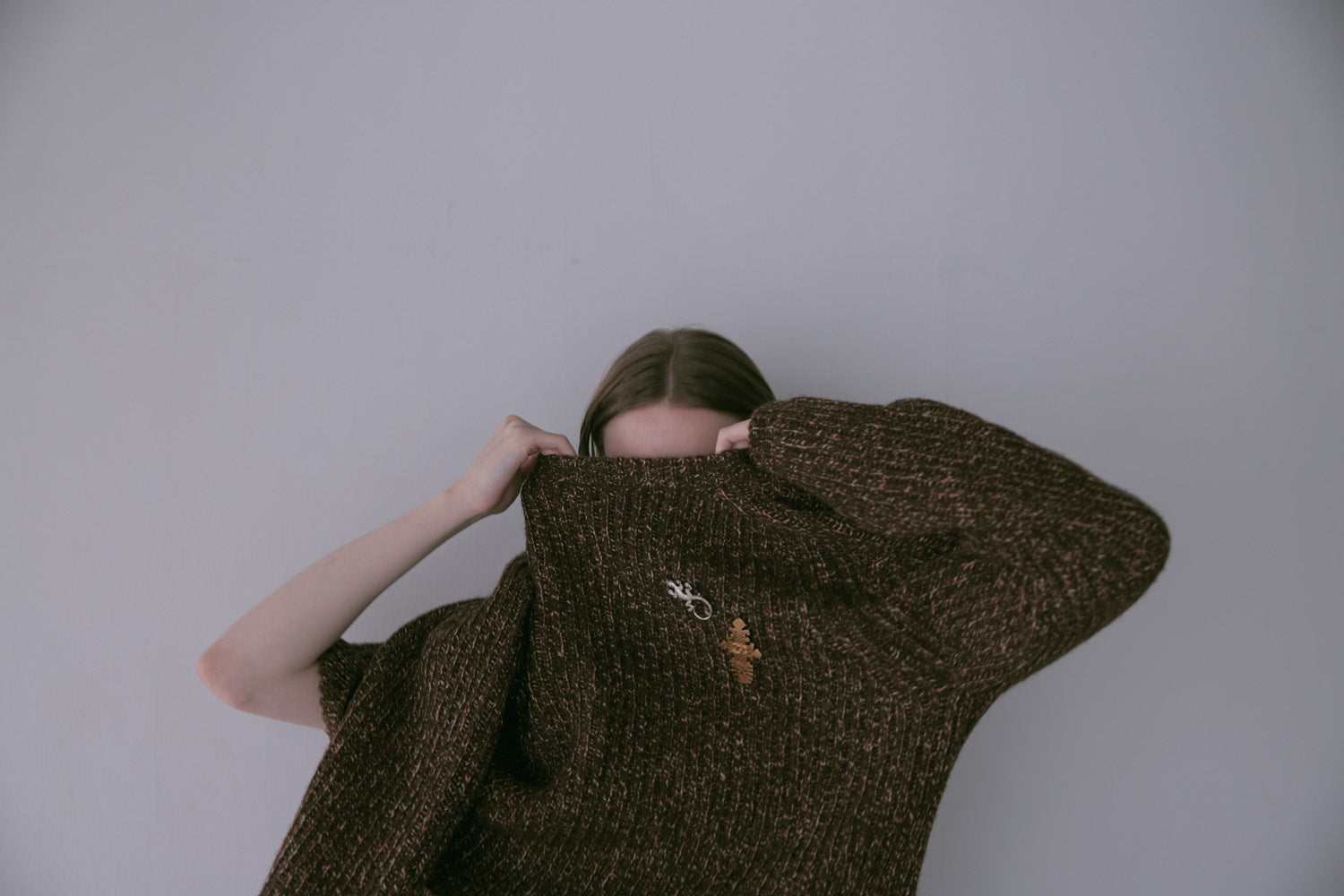 doux bleu　MIXニットプルオーバー　DB-2552-061