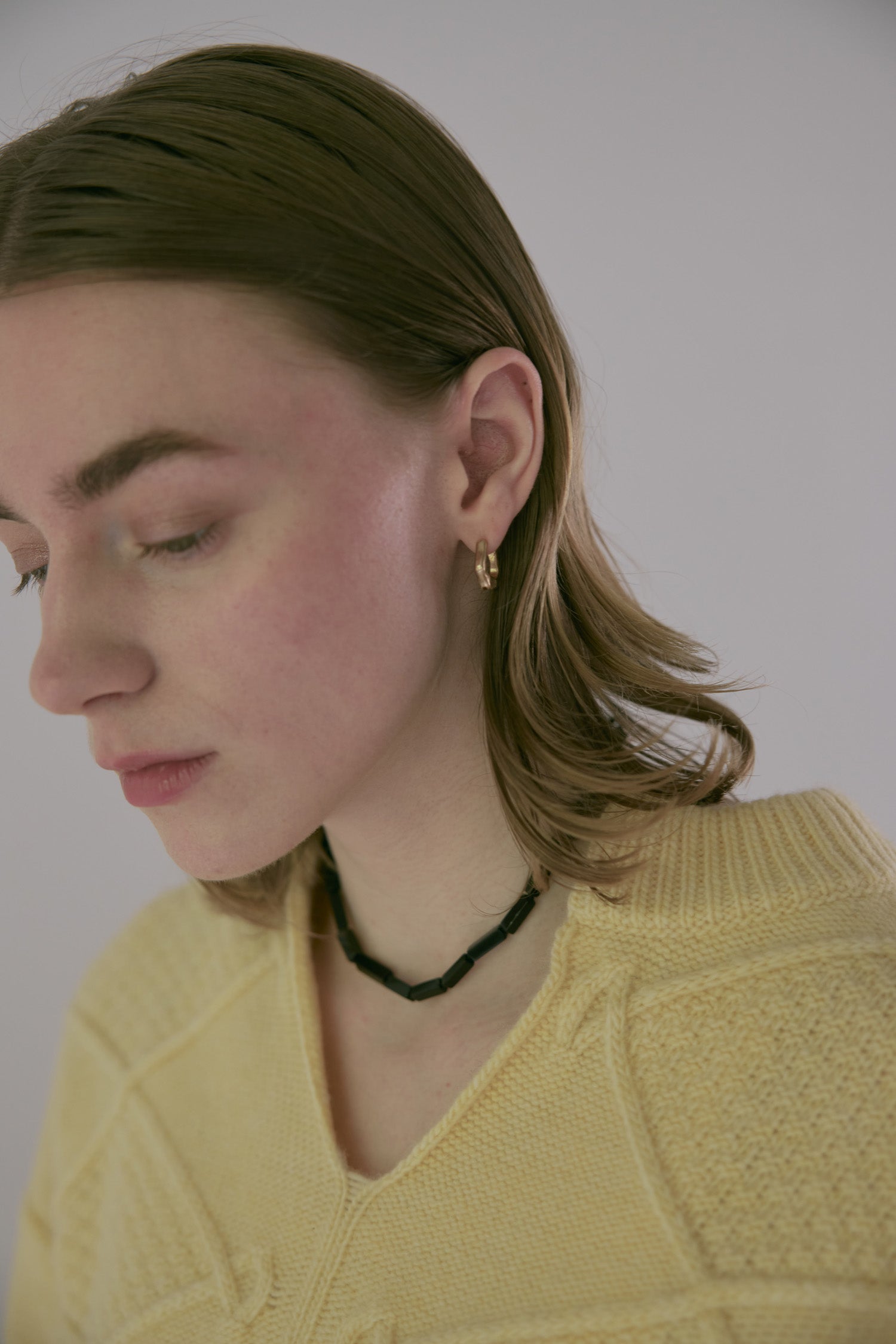 doux bleu　スキッパー アランニット　DB-2552-059