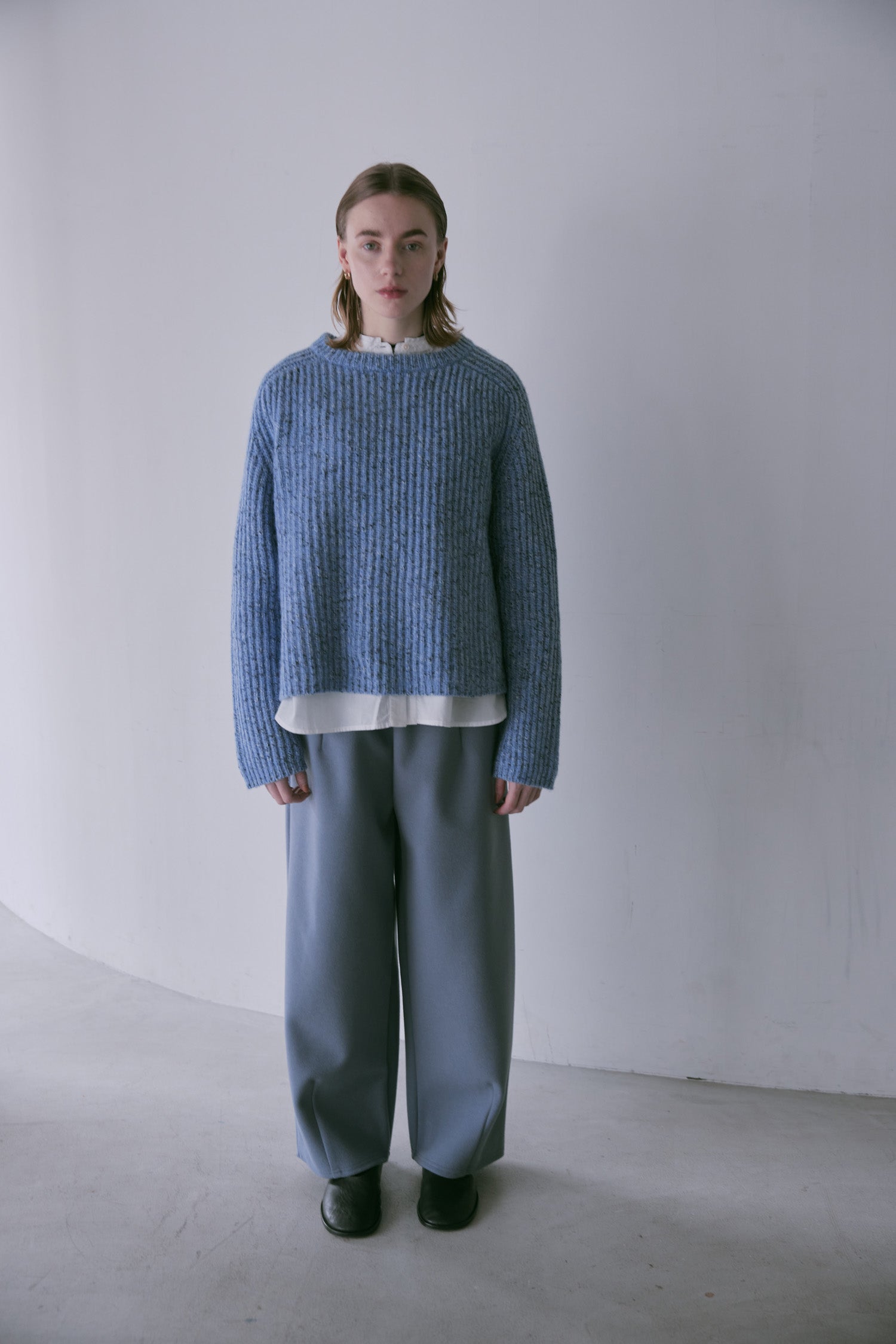 BonBonstoreニット doux bleu MIXニットプルオーバー DB-2552-061