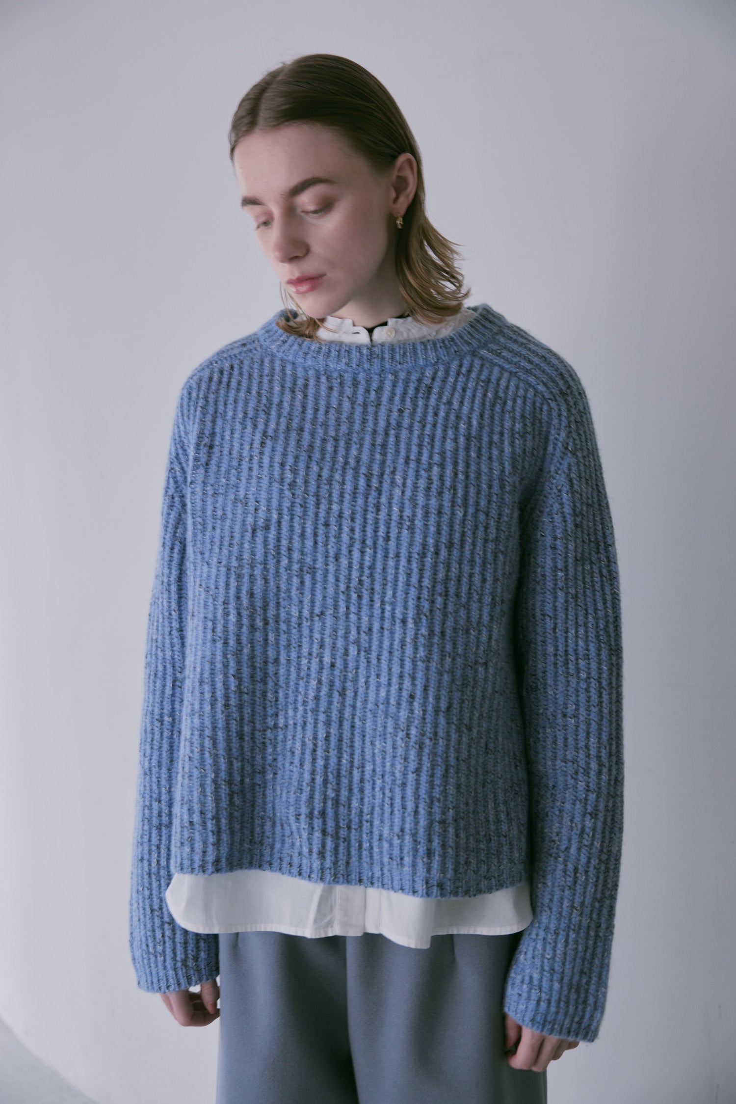 doux bleu　MIXニットプルオーバー　DB-2552-061