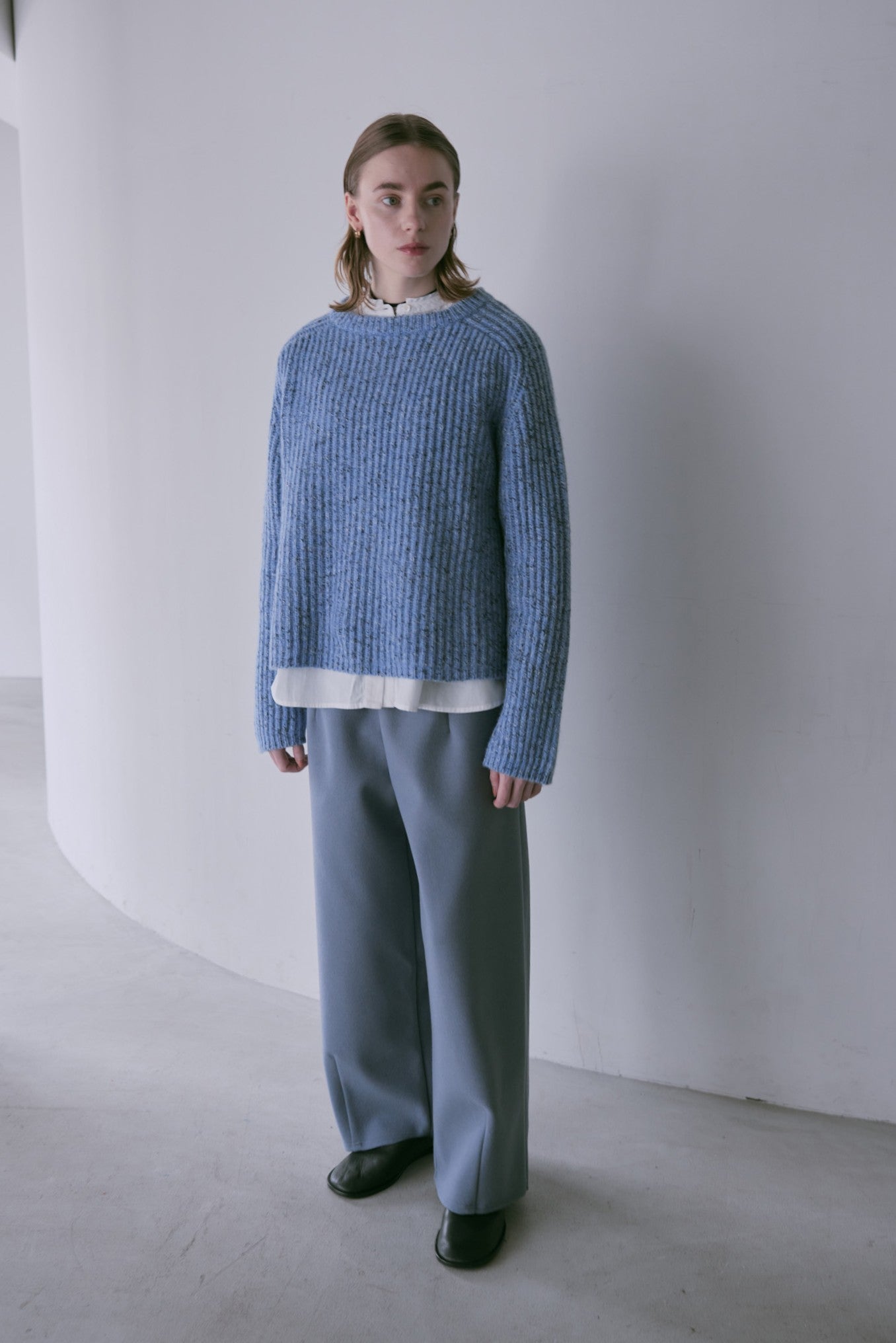 doux bleu　MIXニットプルオーバー　DB-2552-061